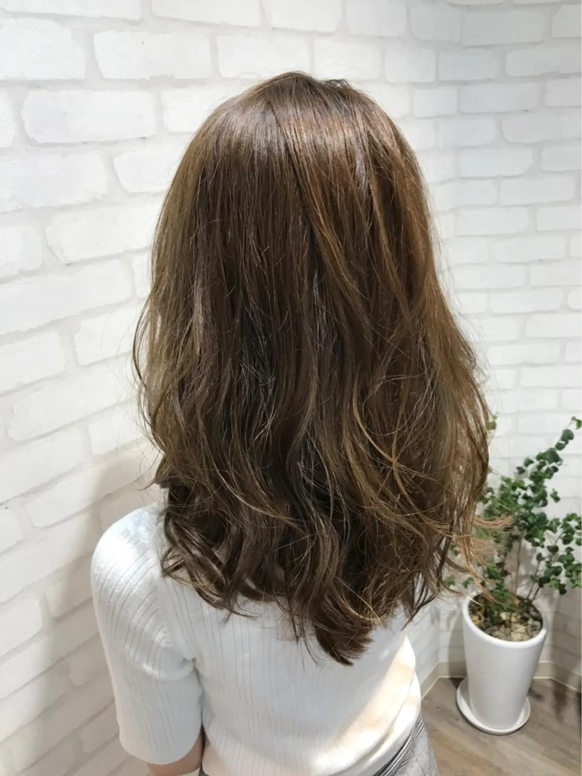 ロング パーマ カット ヘアカラー パーマ トリートメント Blossom大塚 ディレクター永野のヘアスタイル