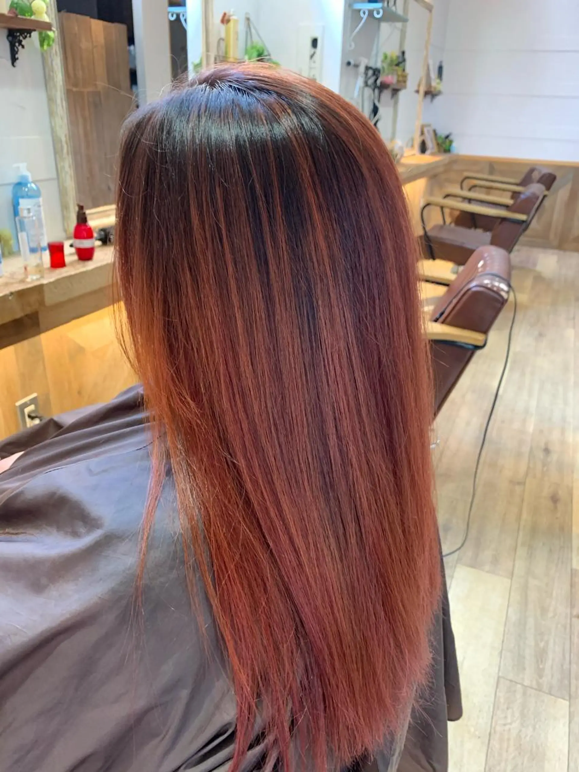 ロング カラー カット ヘアカラー トリートメント 船津武俊 フナツタケトシのヘアスタイル