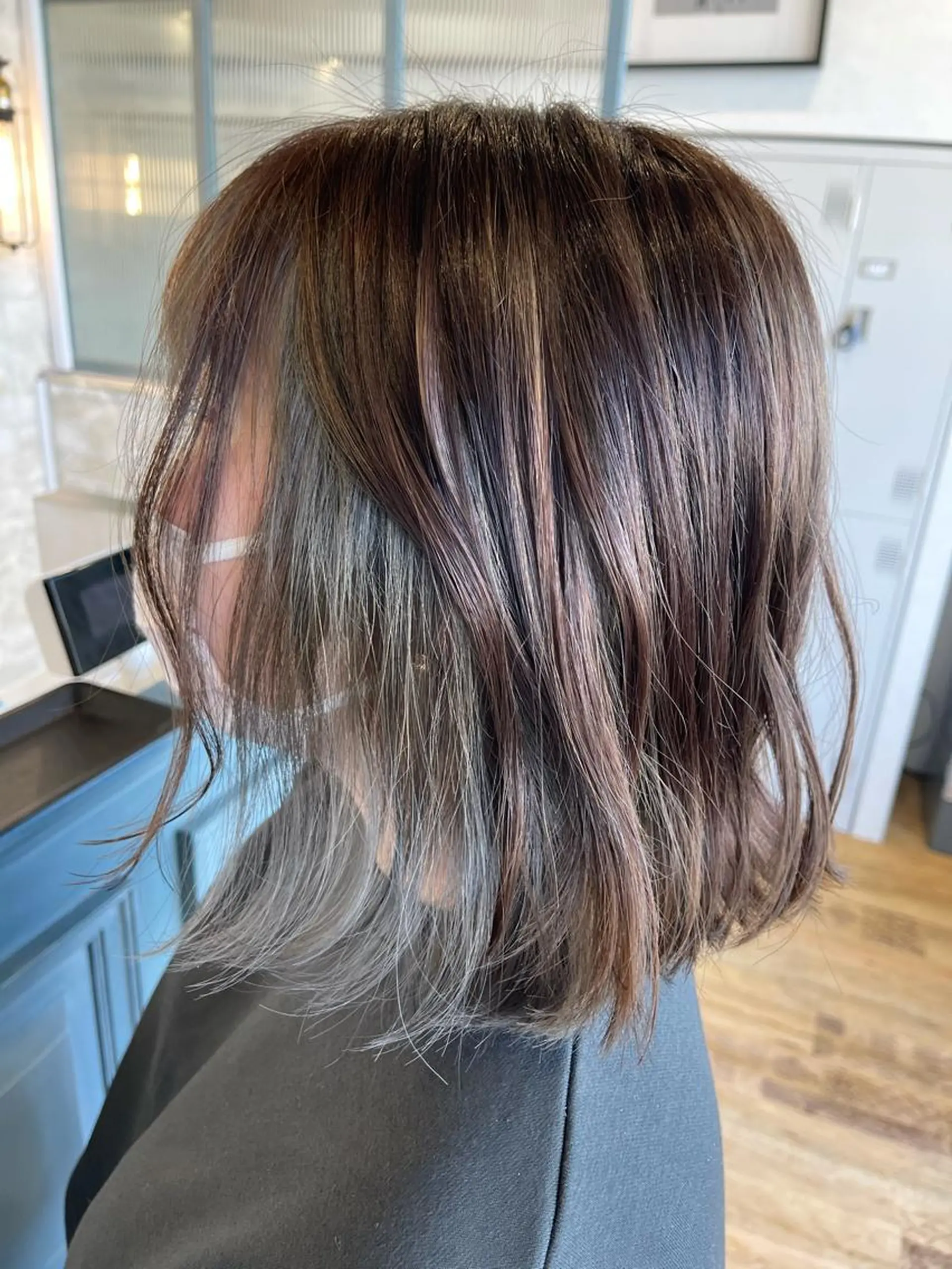 ミディアム カラー インナーカラー ヘアカラー トリートメント Unfrose(アンフローズ)所属・猪ノ原 弘子のヘアスタイル