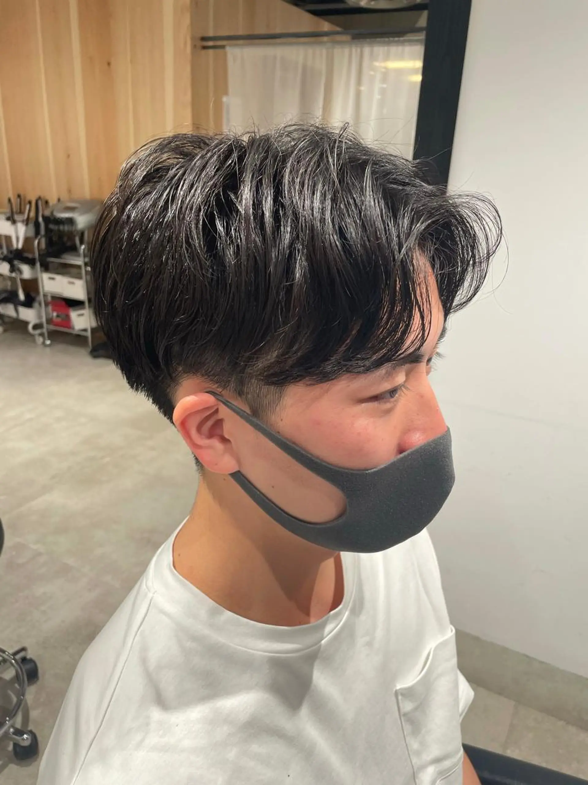 ショート カラー パーマ ヘアアレンジ メンズ パーソナルカラー合わ せたカラー🤍なつみのヘアスタイル