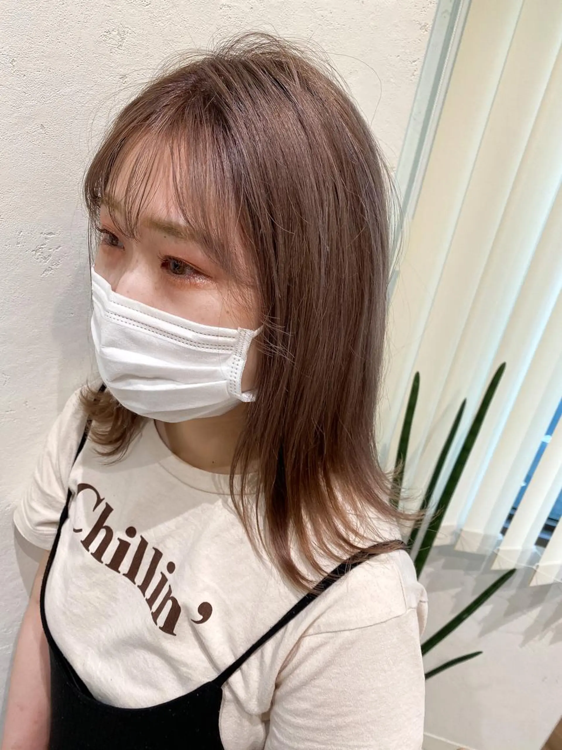 ミディアム カラー 韓国風デザイン 💐MIZUKI💐のヘアスタイル