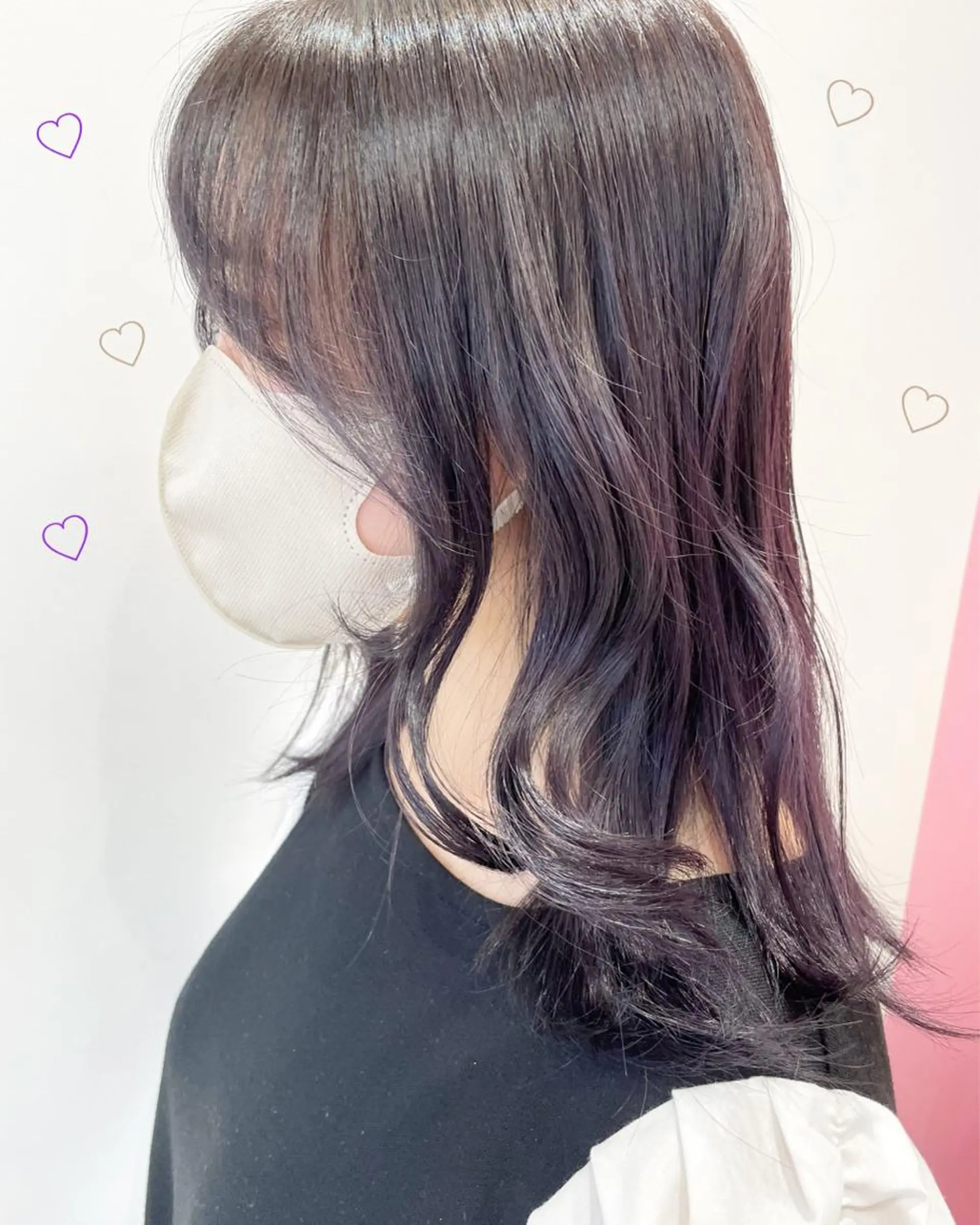 ミディアム カラー ラベンダーカラー ラベンダーグレー EMANON新宿東口所属・新宿駅近♡ ♡個室♡三都季🌜のヘアスタイル