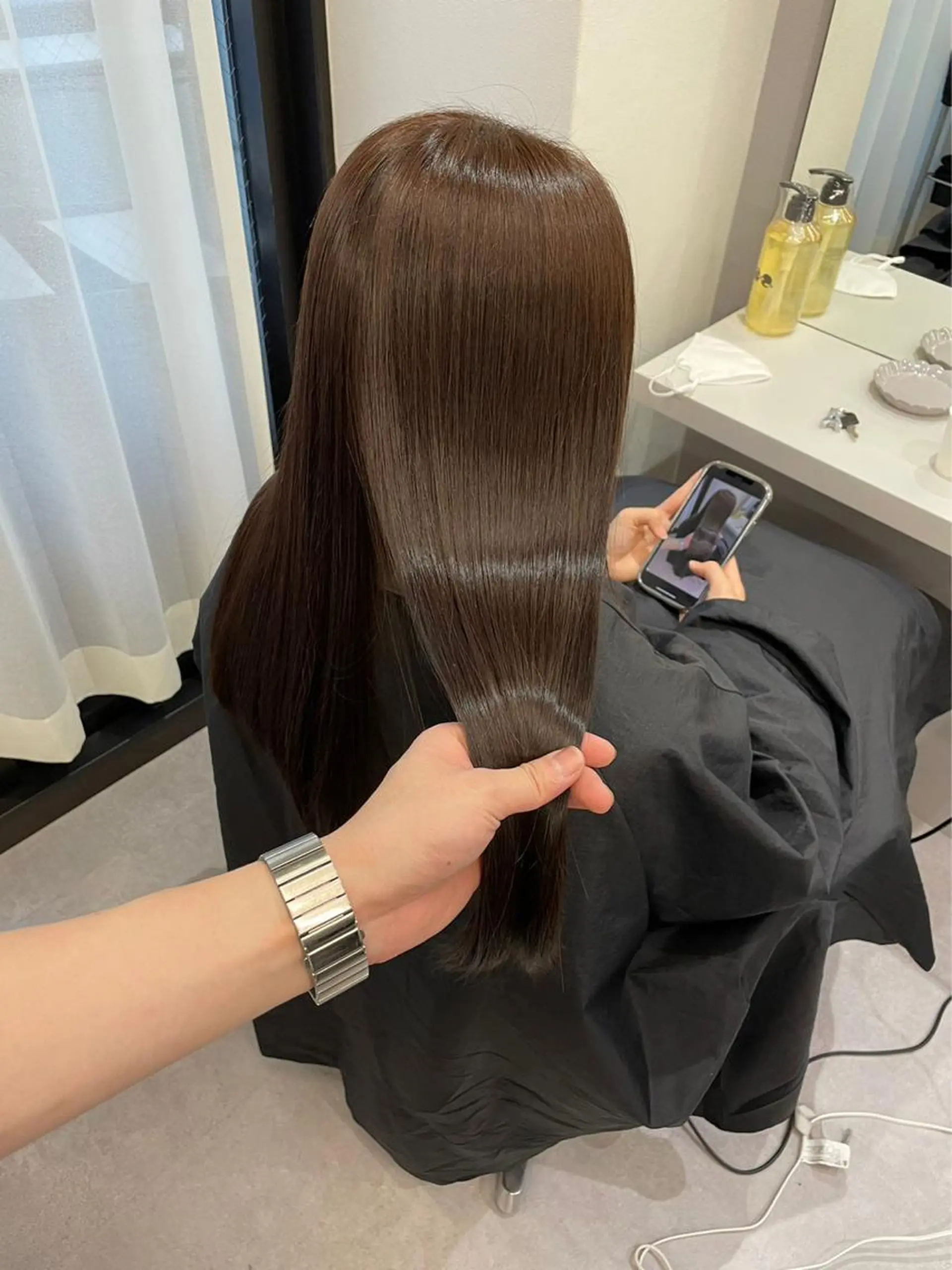 ロング 髪質改善×縮毛矯正 Core梅田　片山のヘアスタイル
