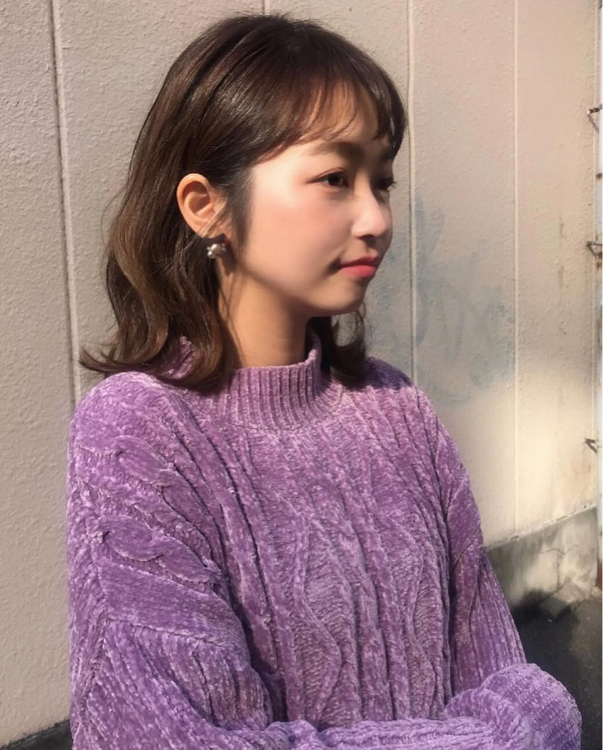 セミロング カラー 外ハネヘア ♡ma ki♡のヘアスタイル