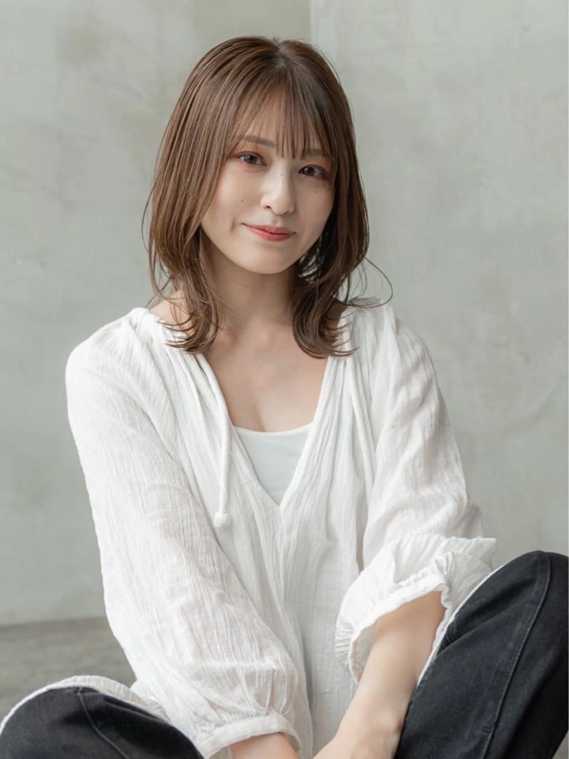 ミディアム カラー カット ヘアカラー トリートメント 🉐【店長】塩見 弘樹🉐のヘアスタイル
