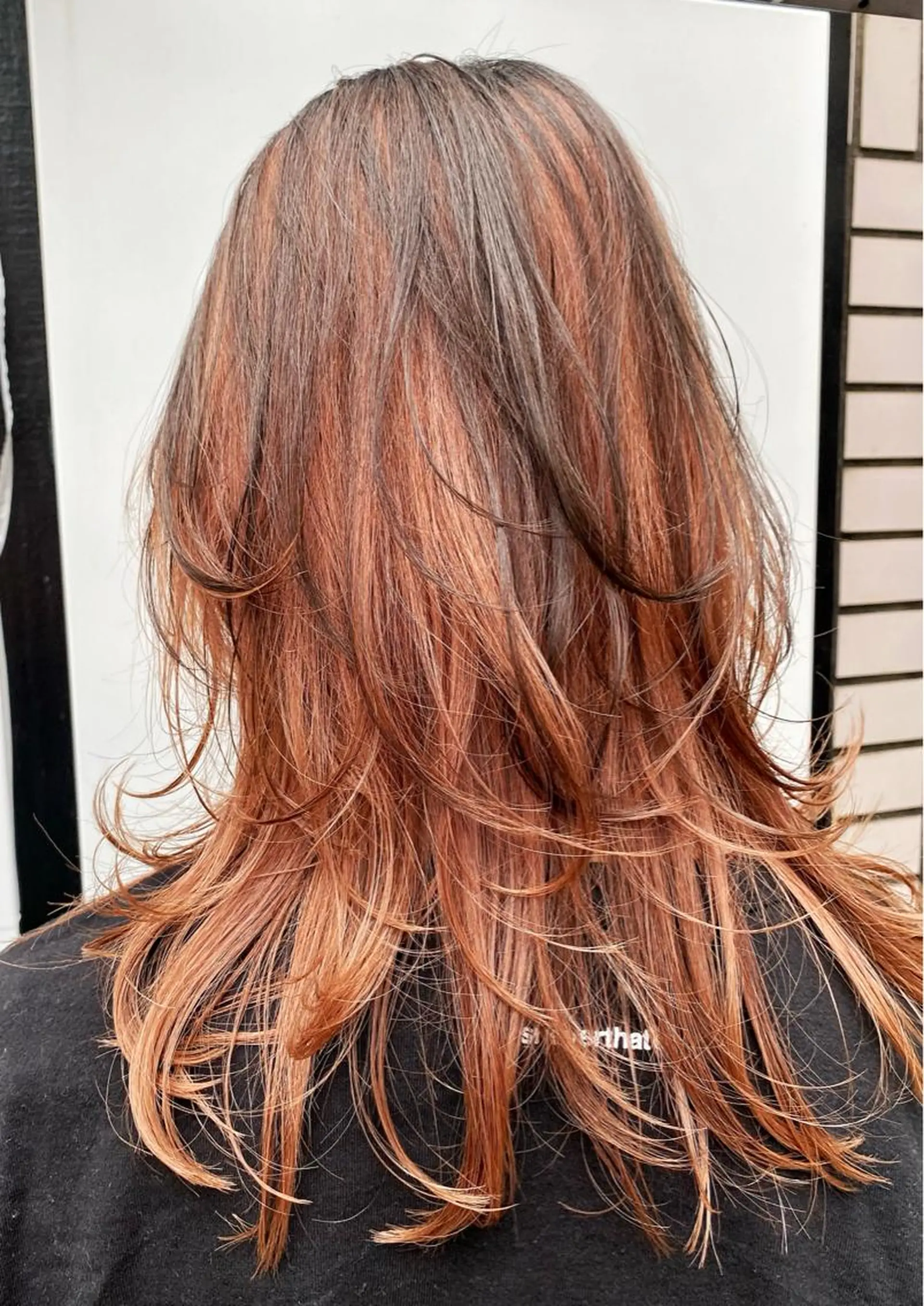 ミディアム カラー ヘアアレンジ ブリーチ レイヤーカット 渋谷✨yuto✨全 メニュー得意です🙏のヘアスタイル