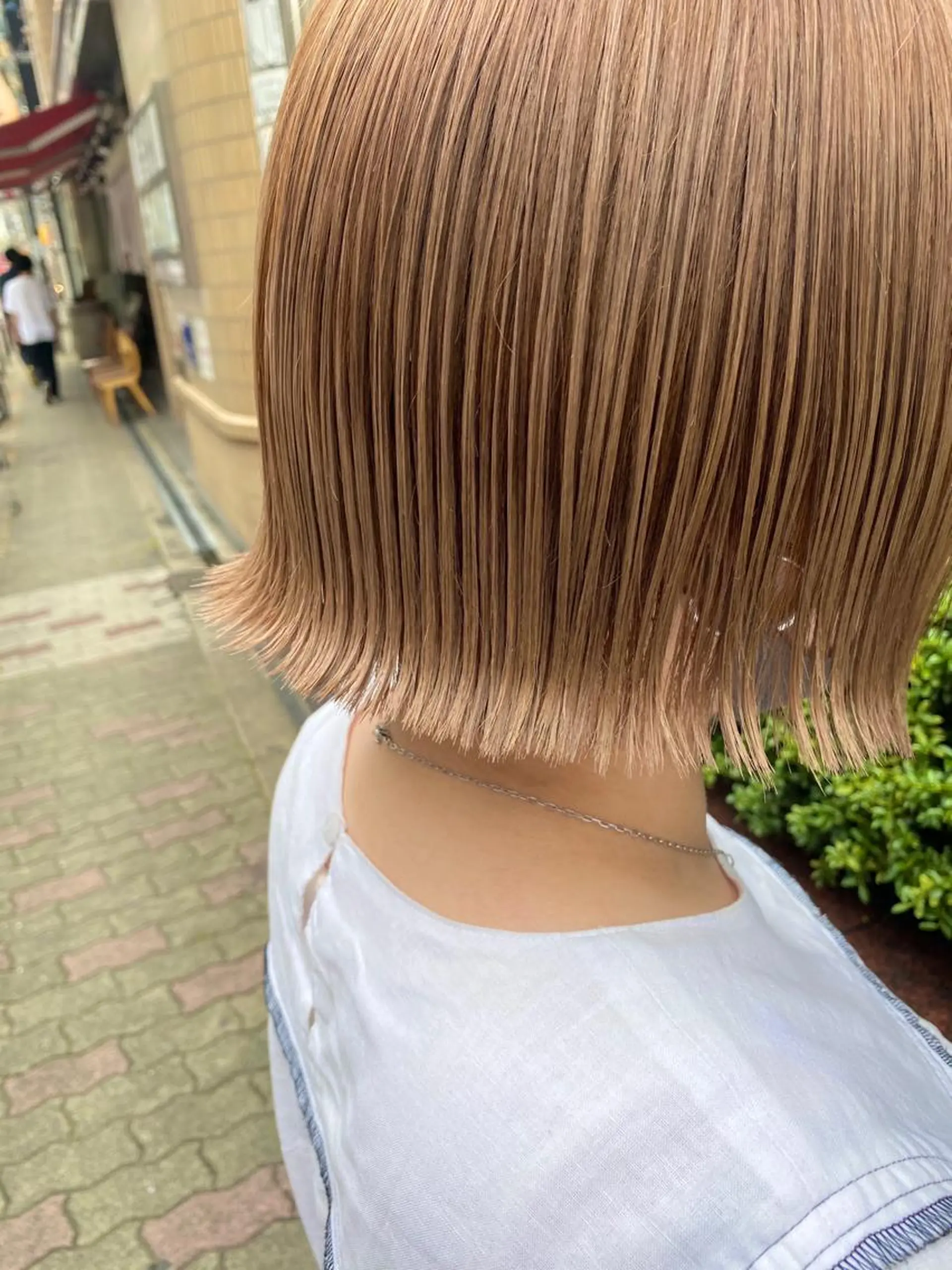 ショート ショートヘア ハイトーンカラー🍑 心斎橋のヘアスタイル