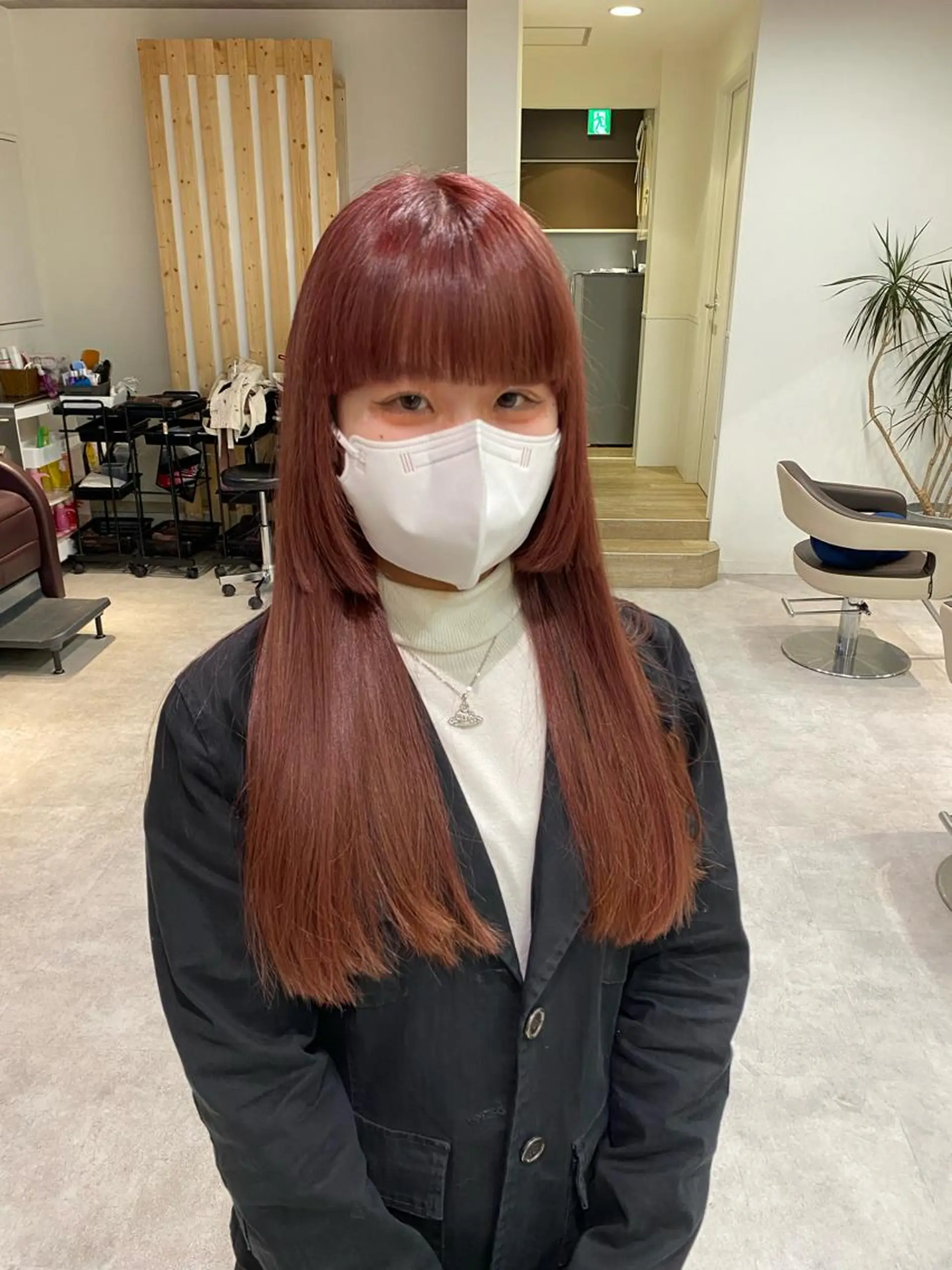 セミロング カラー メンズパーマ支配率 No.1🔥坂井那吏のヘアスタイル