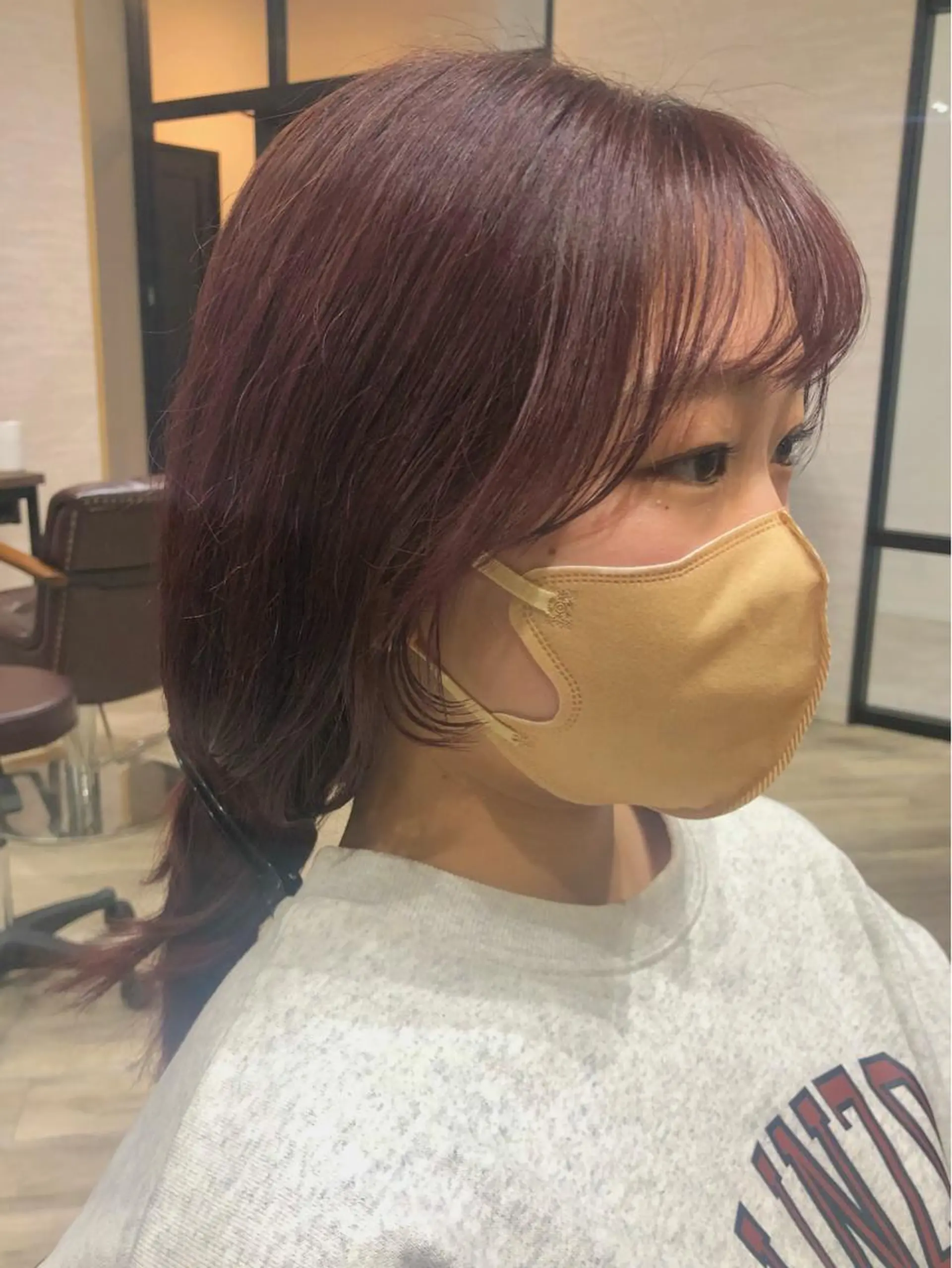 セミロング ヘアアレンジ おくれ毛 小顔カット 顔まわり職人🇰🇷 韓国ヘア/KAITOのヘアスタイル