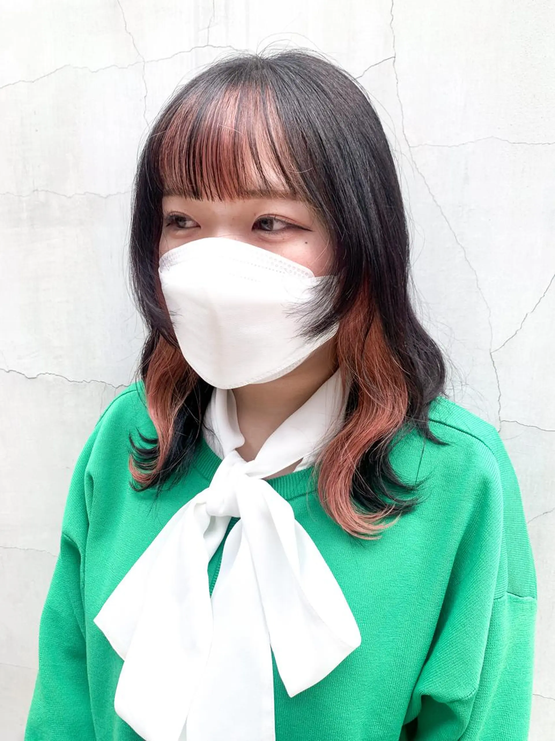 セミロング カラー ヘアアレンジ ブリーチ カット ヘアカラー トリートメント yuka .のヘアスタイル