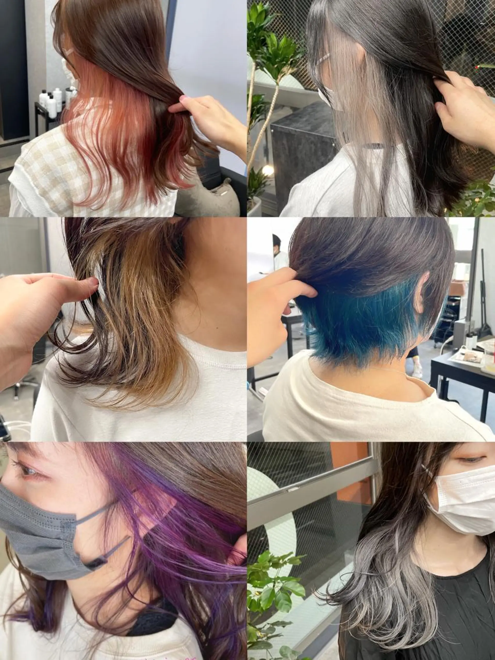 ミディアム カラー インナーカラー 似合わせカット サブリナシュシュ所属・朝倉 海斗のヘアスタイル