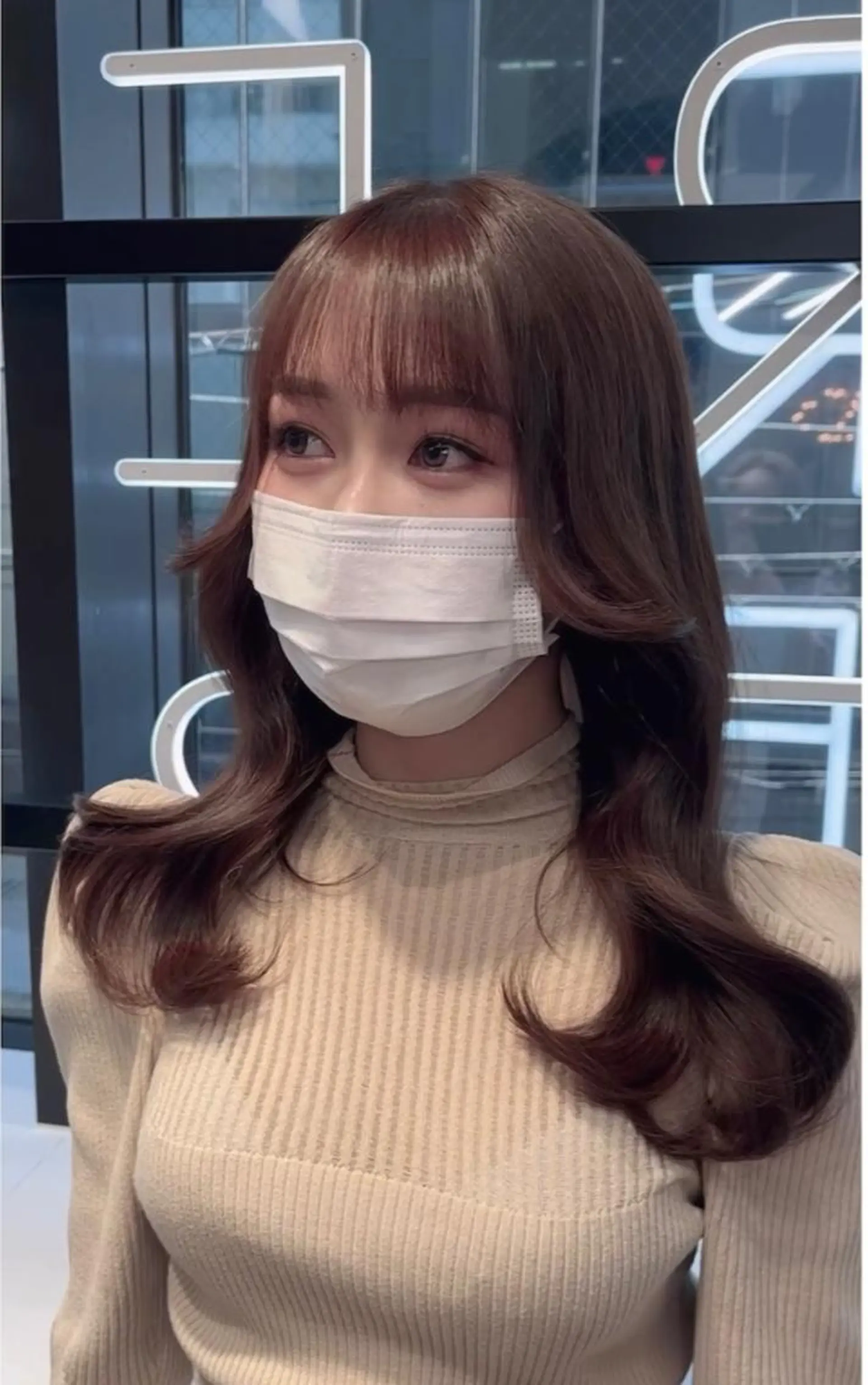 ロング カラー ヘアアレンジ 心斎橋🤍韓国風🤍 Mamiのヘアスタイル