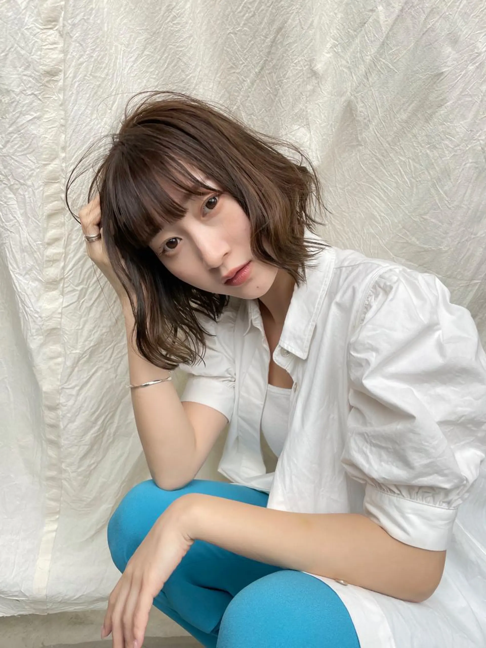 ショート ボブ カット ヘアカラー トリートメント loka所属・山本 晶大のヘアスタイル