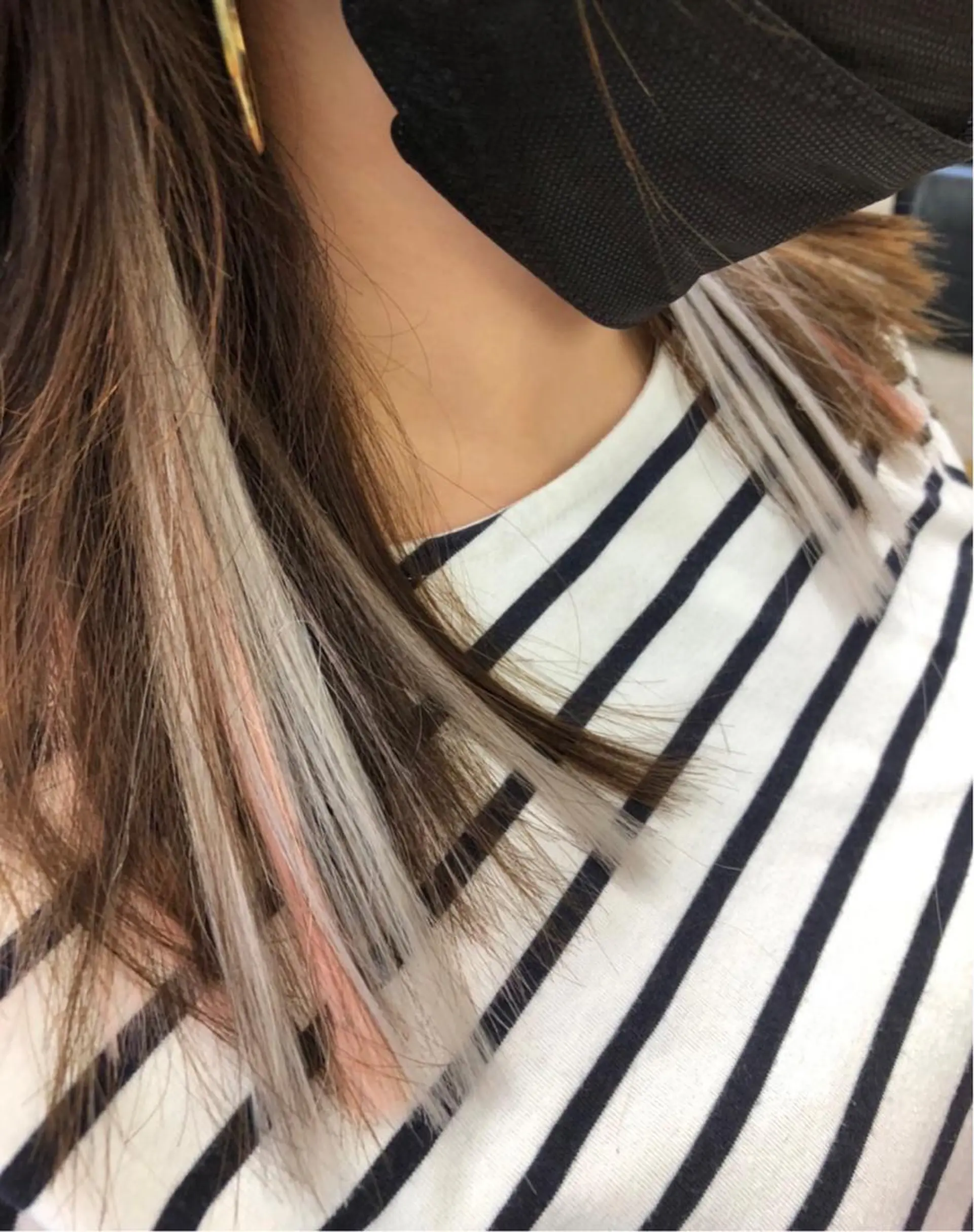 セミロング ヘアアレンジ エクステ 藤田 康平のヘアスタイル