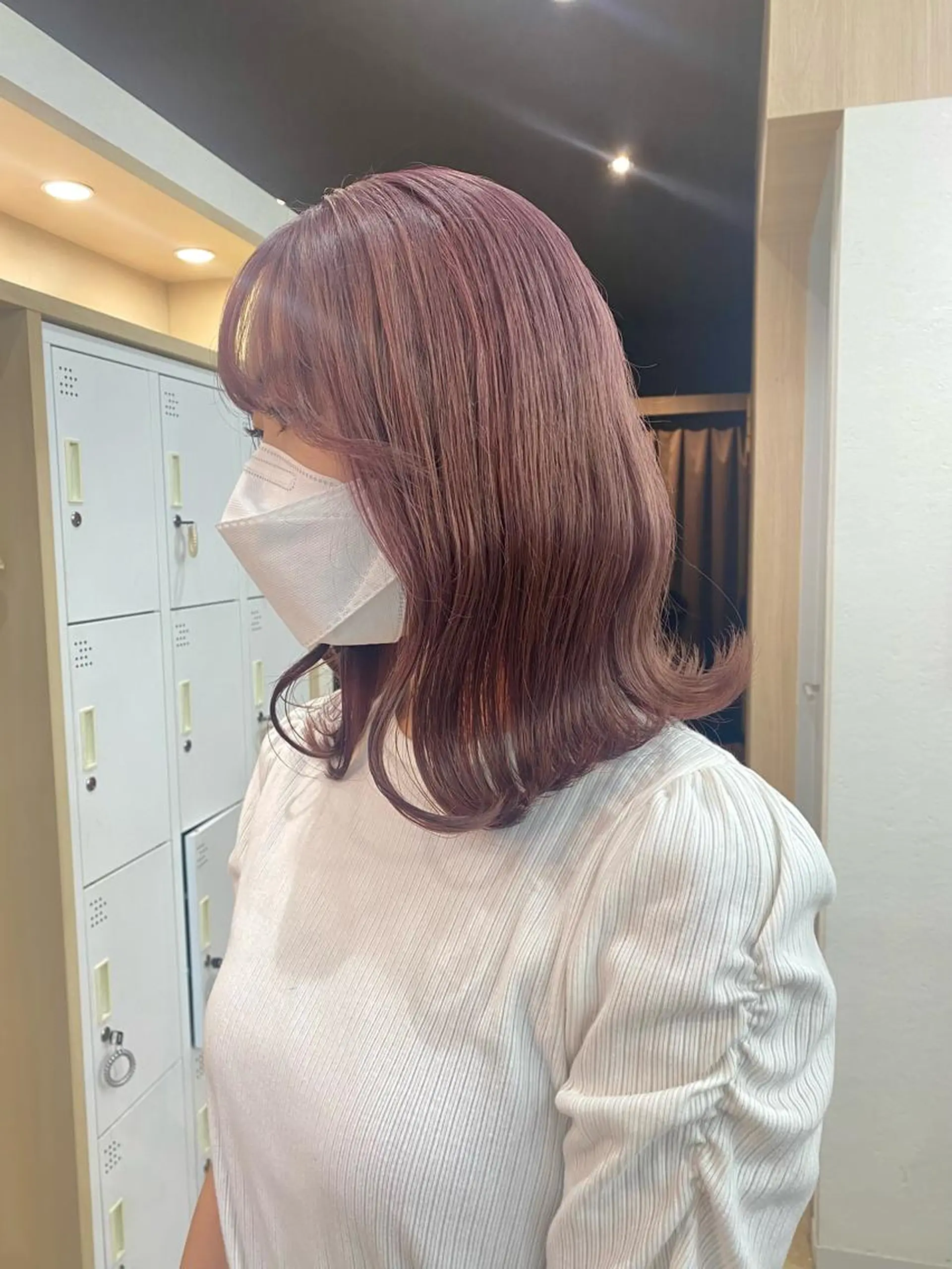 ミディアム カラー ヘアアレンジ ヘアカラー ♡韓国風ヘア 🐈♡MIHOのヘアスタイル