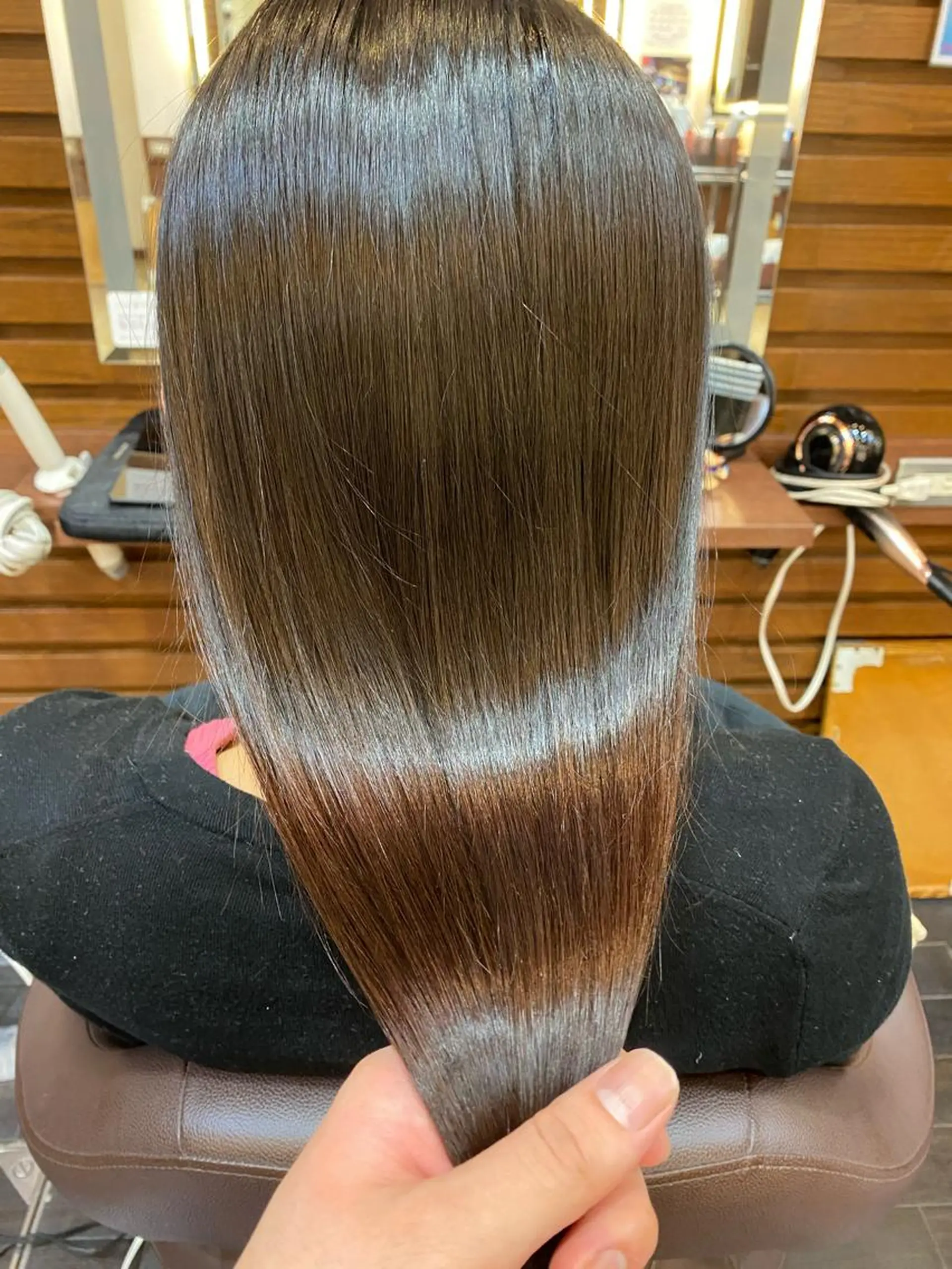 ロング 縮毛矯正 縮毛矯正 レイヤー/メンズ 手塚奨のヘアスタイル