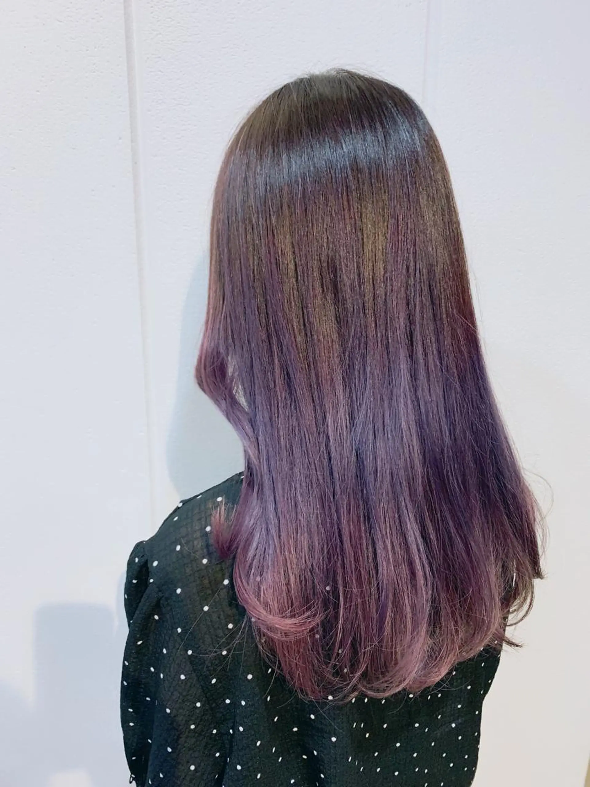 ロング カラー グラデーションカラー パープルカラー Lolonois梅田 /Okazaki:)のヘアスタイル