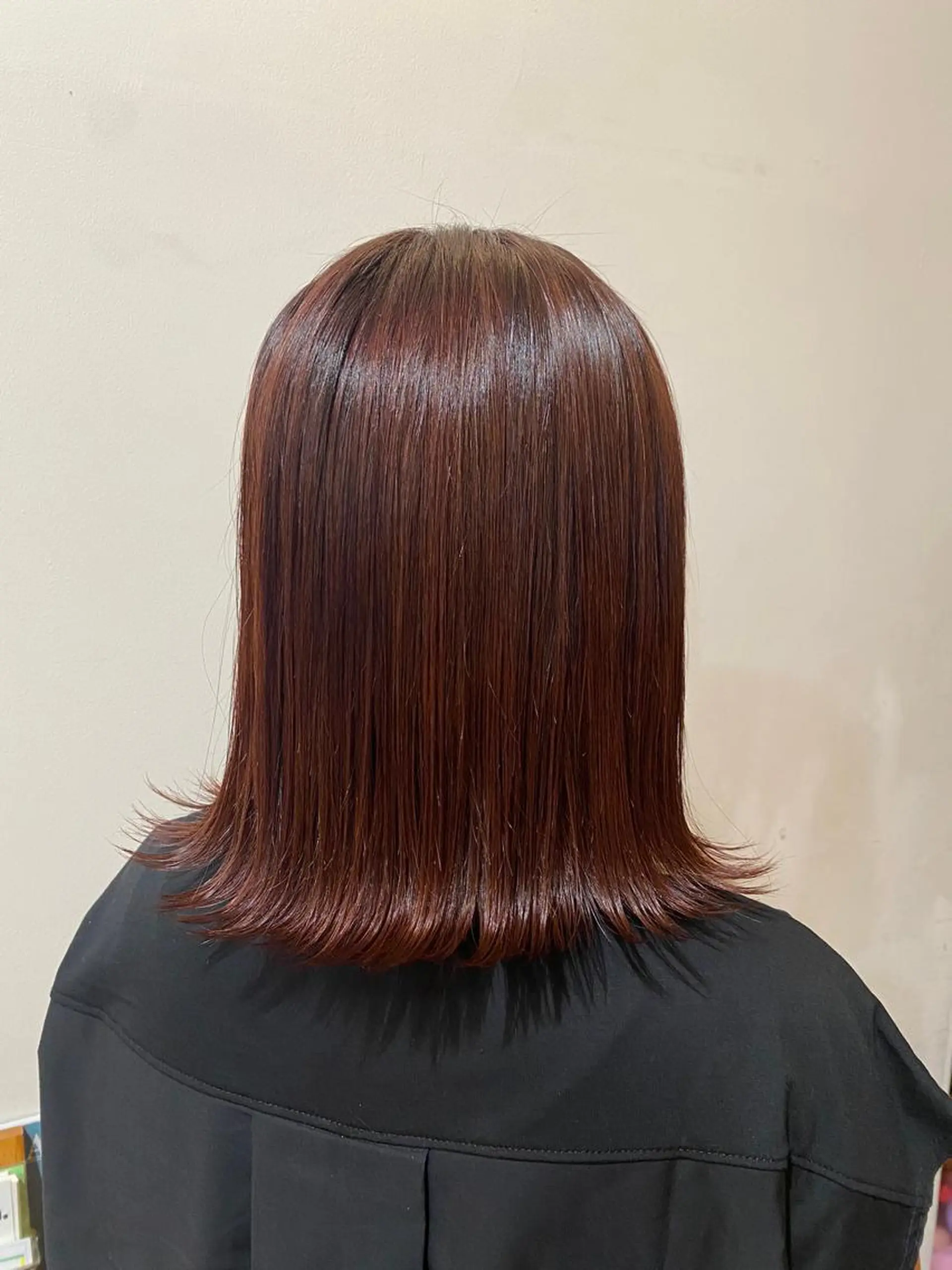 ミディアム カラー ブラウンカラー ピンクカラー ピンクブラウン miyu ボブモデル募集中のヘアスタイル