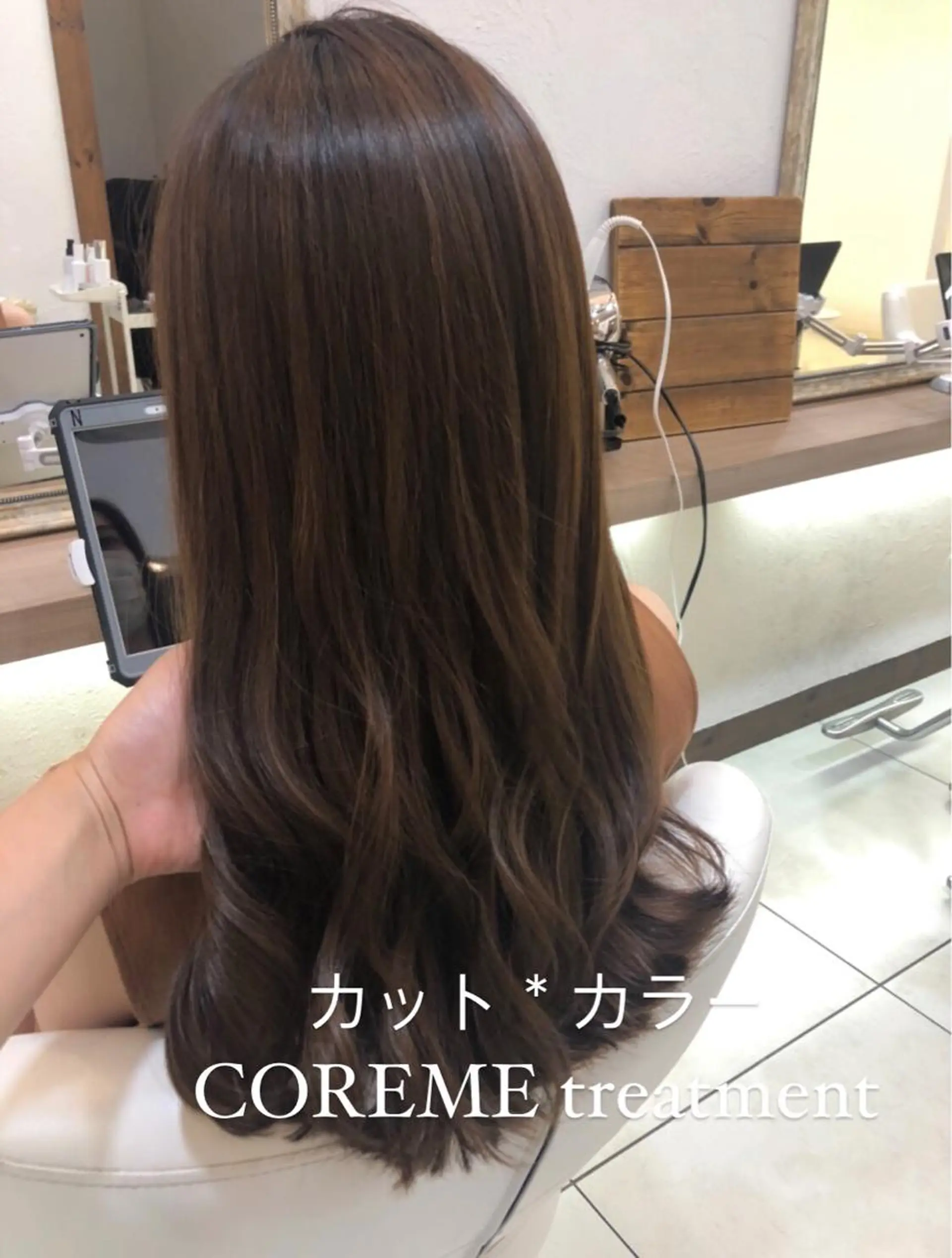 ロング カラー 艶質改善/縮毛矯正 ササキナツミのヘアスタイル