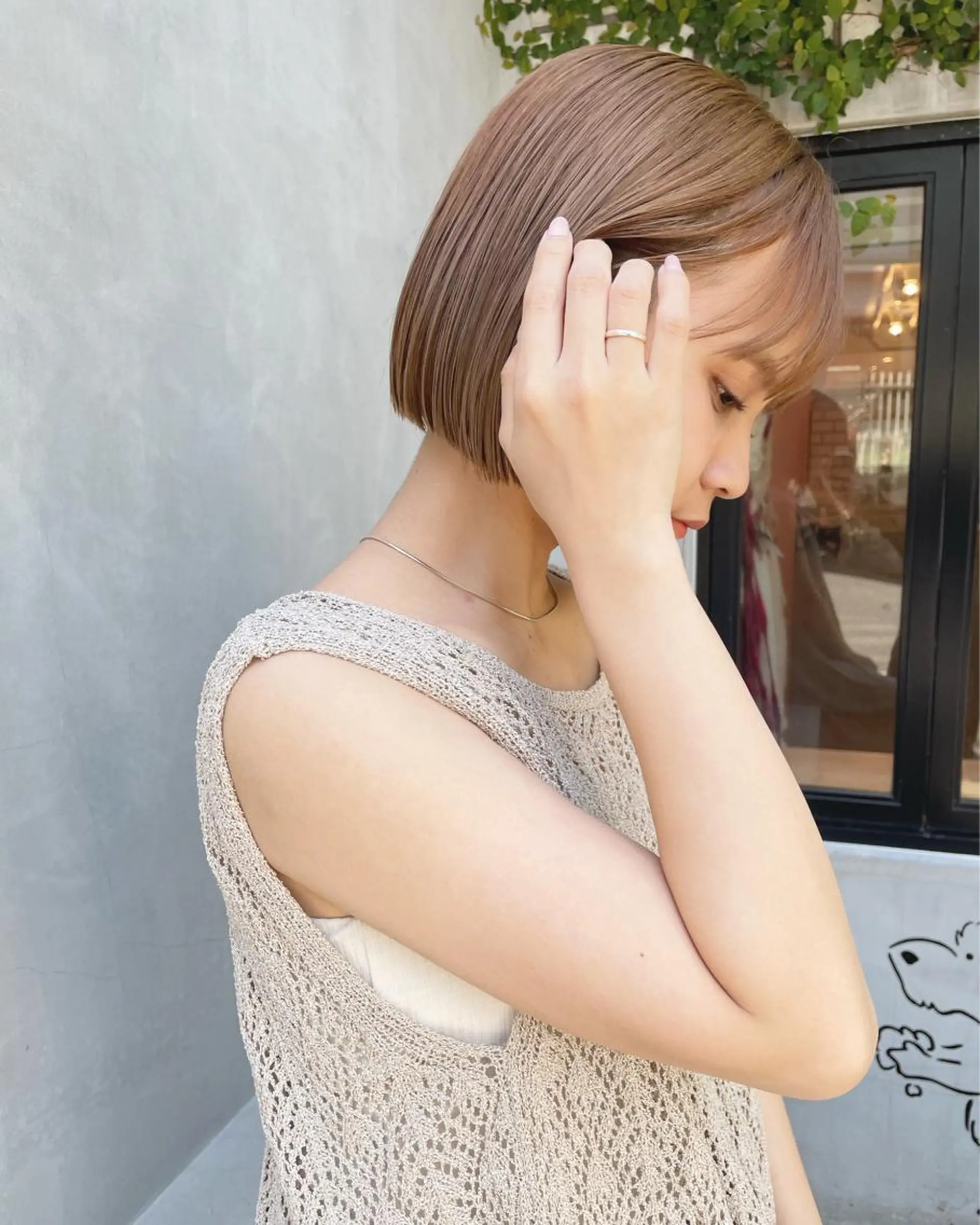 ショート カラー カット ヘアカラー トリートメント 🫧透明感ヘア🫧 🧸竹花　彩希🧸のヘアスタイル
