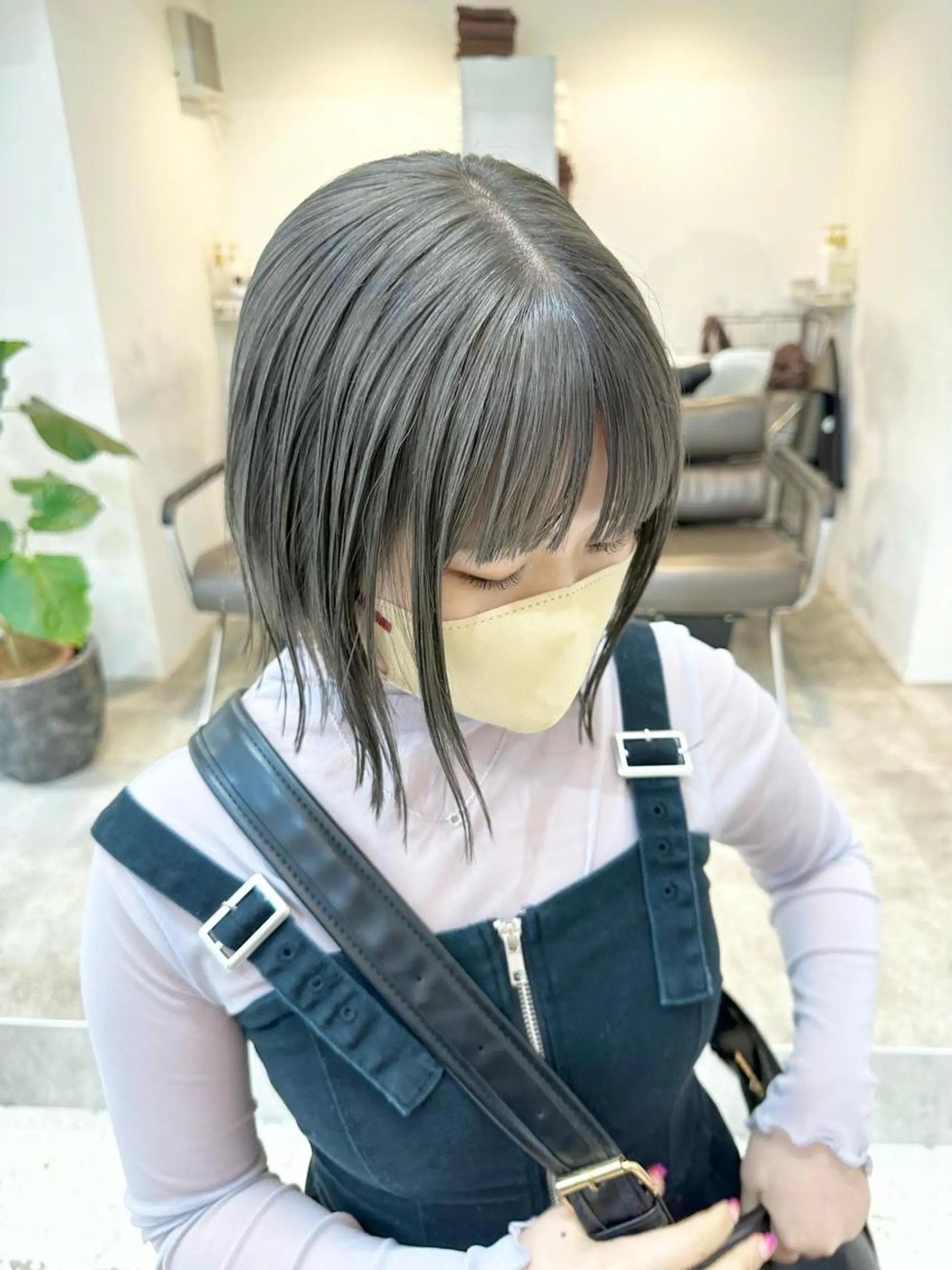 ミディアム カラー ヘアカラー トリートメント ヘッドスパ ヘアセット kai .のヘアスタイル