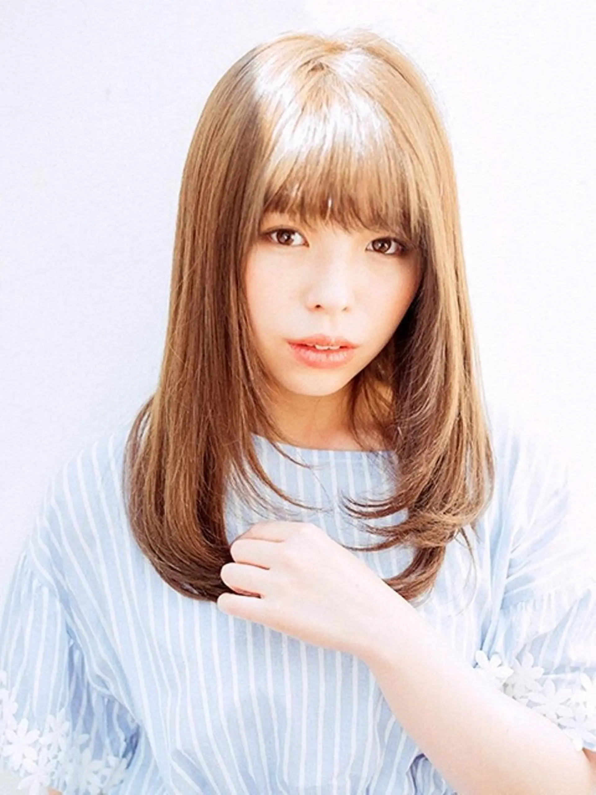 ミディアム 🫧‪縮毛矯正 かとうよしき🫧のヘアスタイル