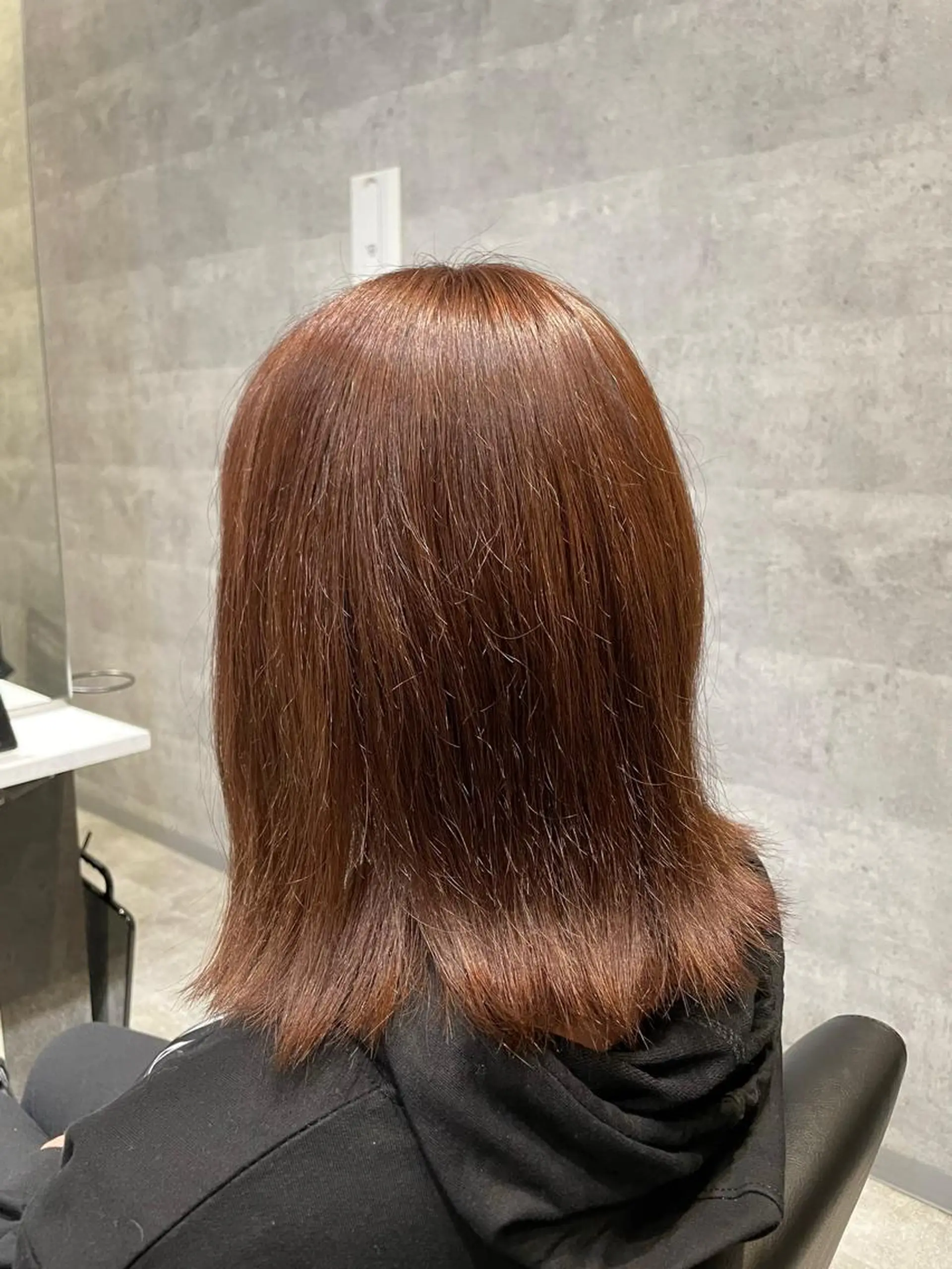 ミディアム カラー saho .のヘアスタイル