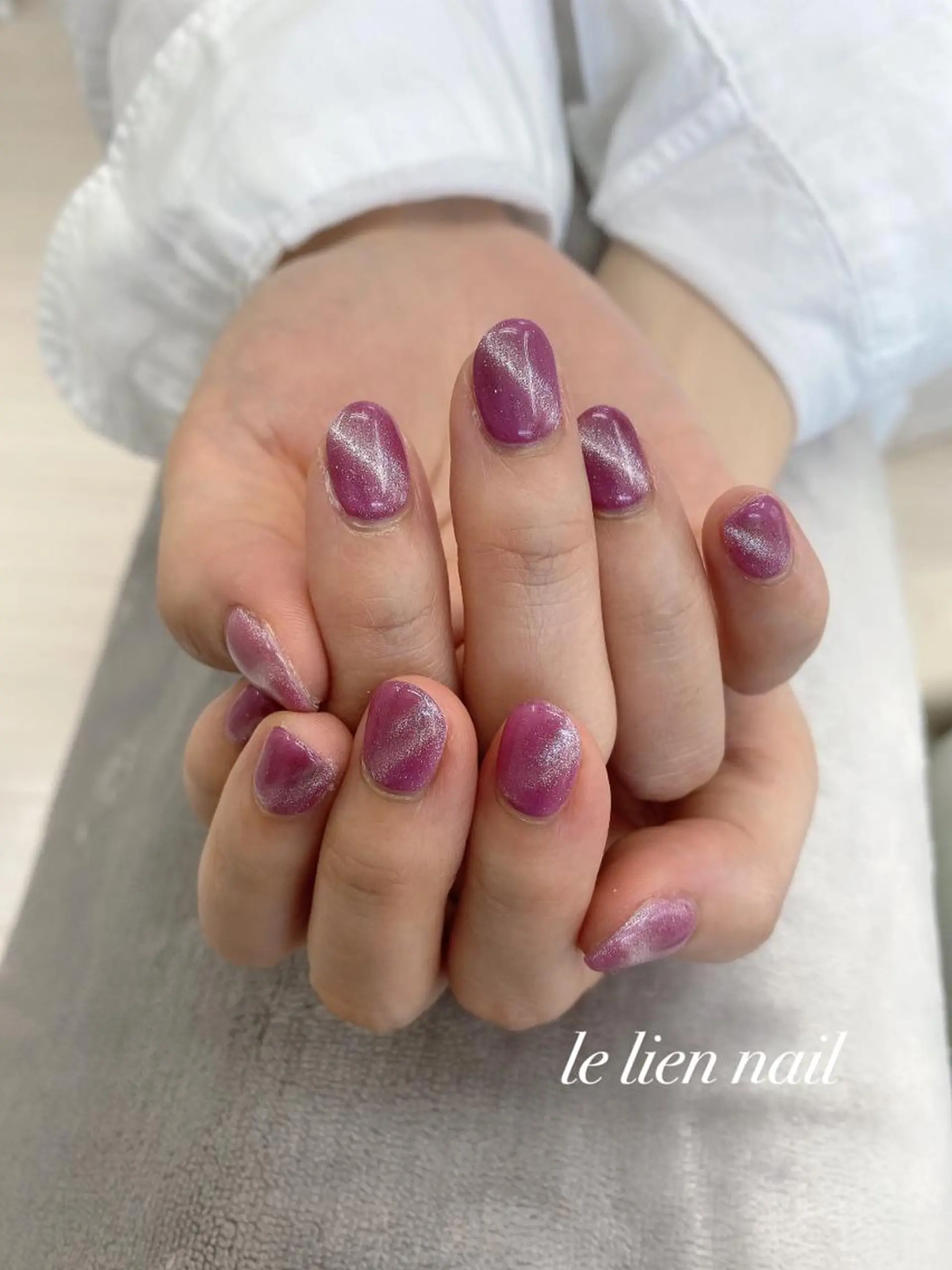 ネイル マグネットネイル ハンドネイル le lien nailのネイルデザイン