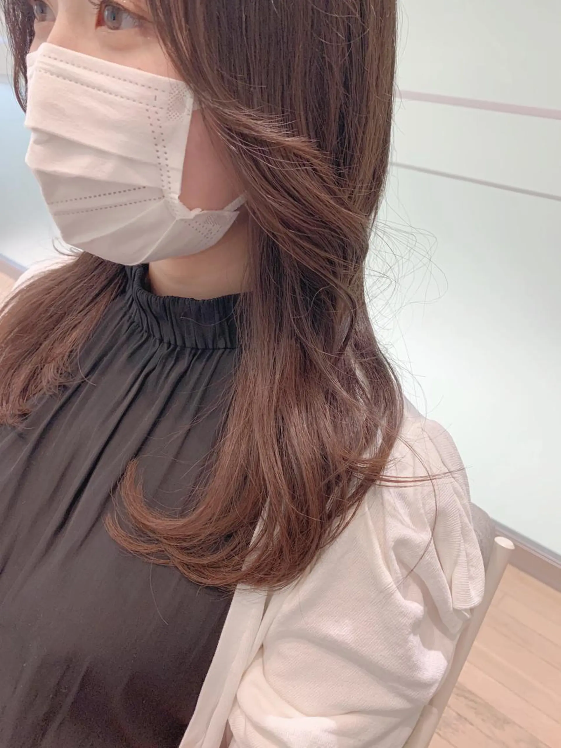 ロング レイヤーカット カット ヘアカラー 村松 萌のヘアスタイル