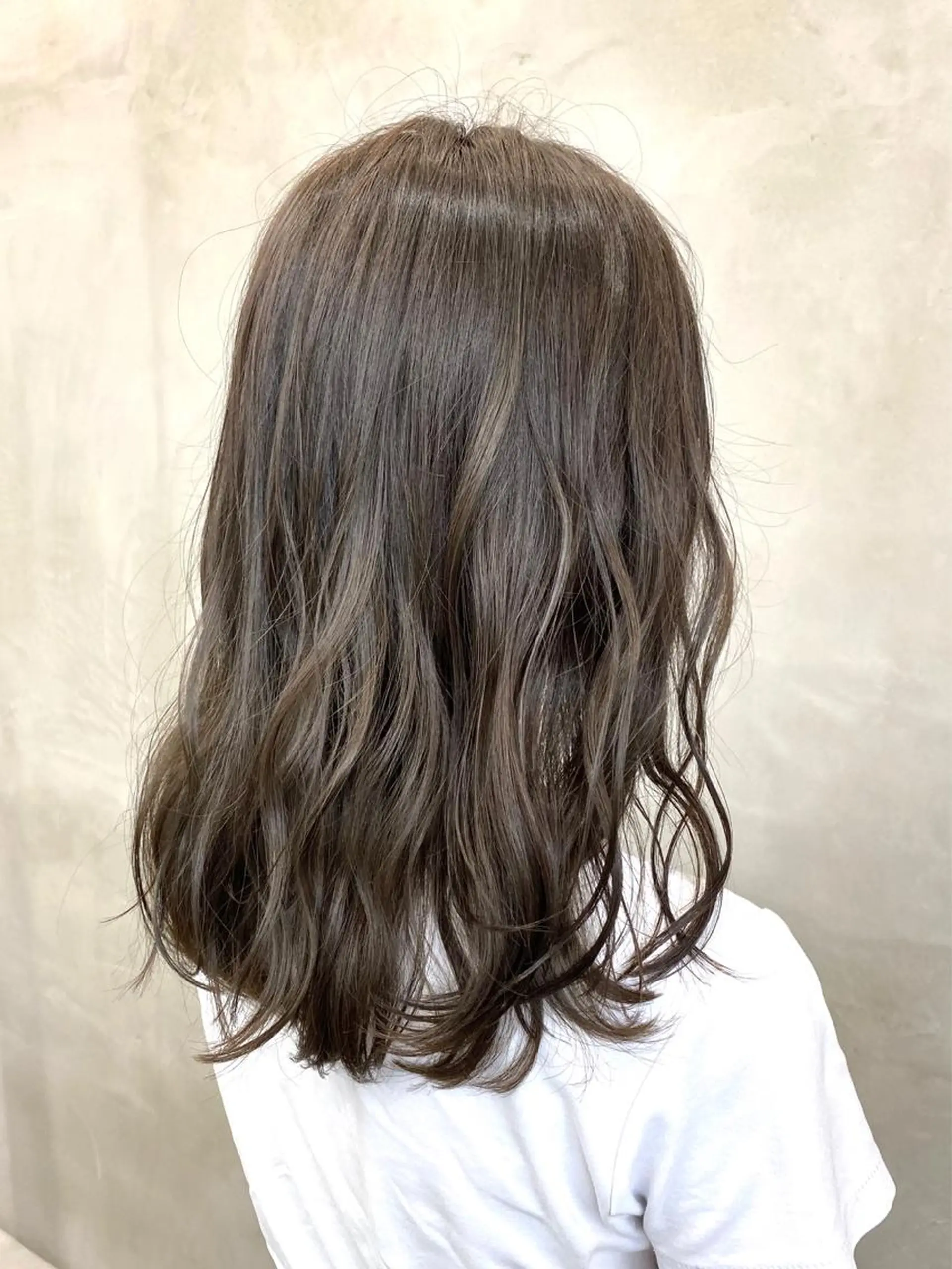 セミロング カラー グレージュ カット ヘアカラー トリートメント pesca 長町南店 OIKAWAのヘアスタイル