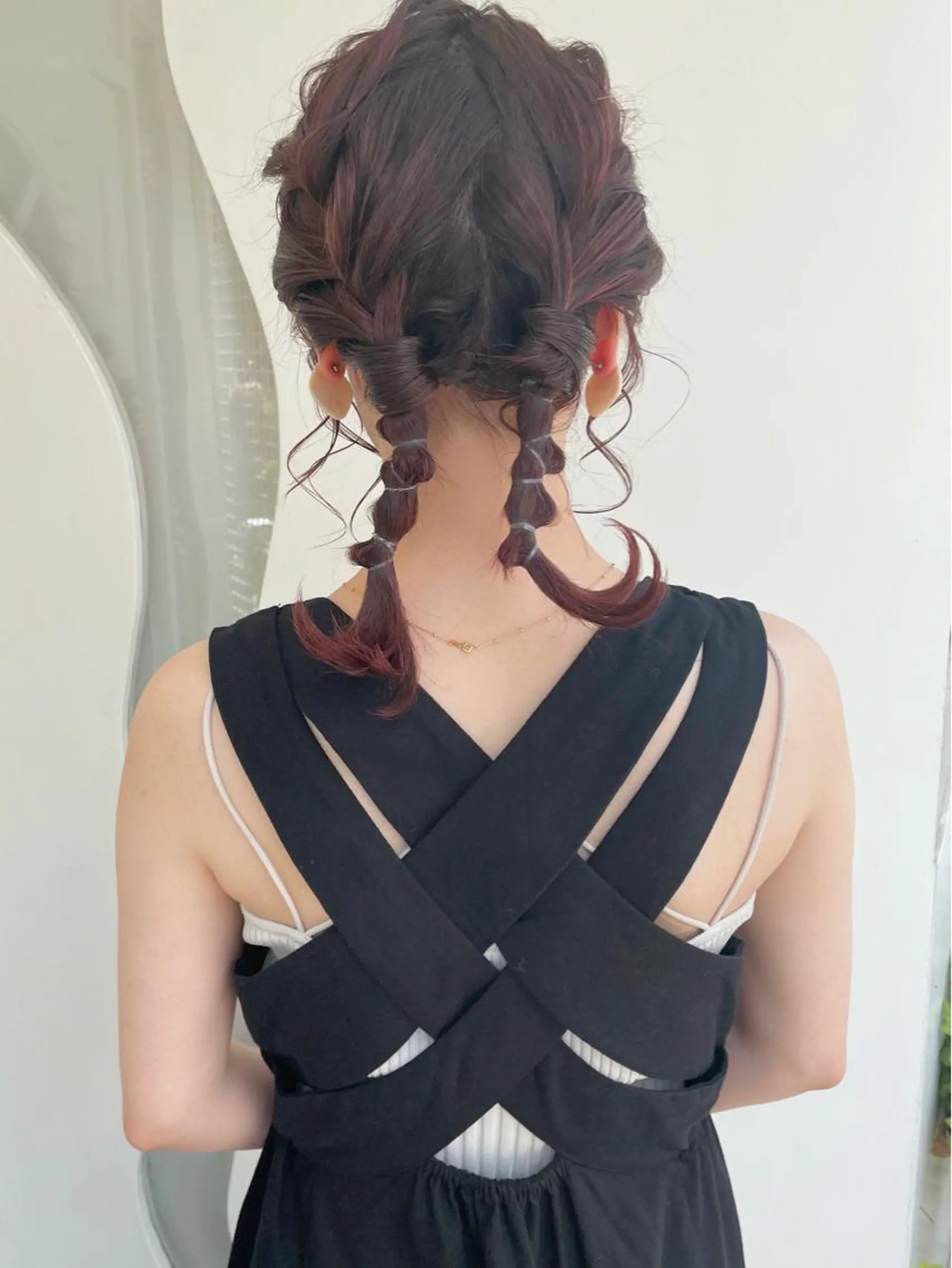 ミディアム ピンクブラウン ヘアカラー トリートメント 【ボブ/個室サロン】 癒し空間mimuraのヘアスタイル