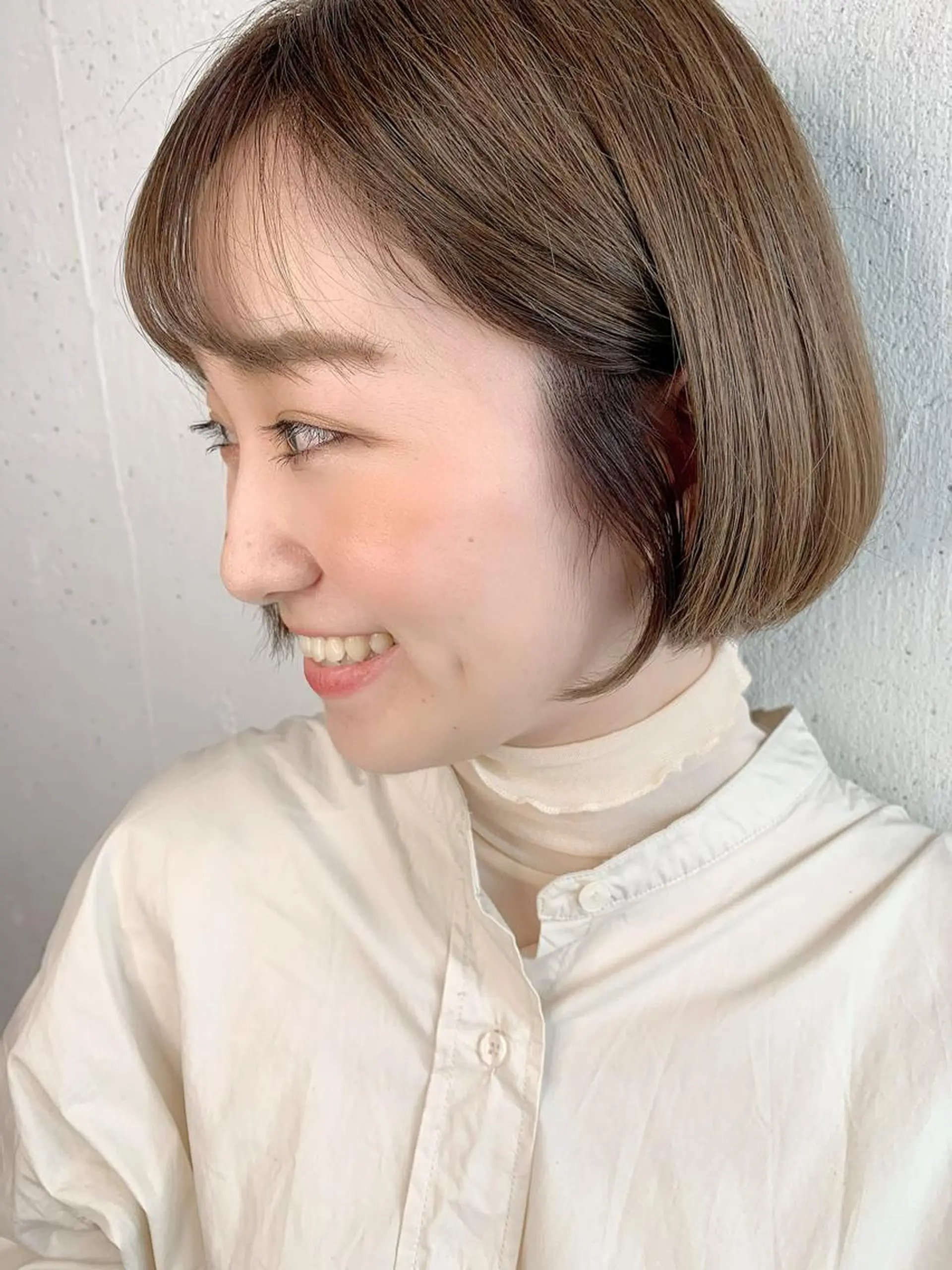 ショート カラー ベージュカラー ボブ カット トリートメント 💛丁寧さNo.🥇 🧸片山智裕💛のヘアスタイル