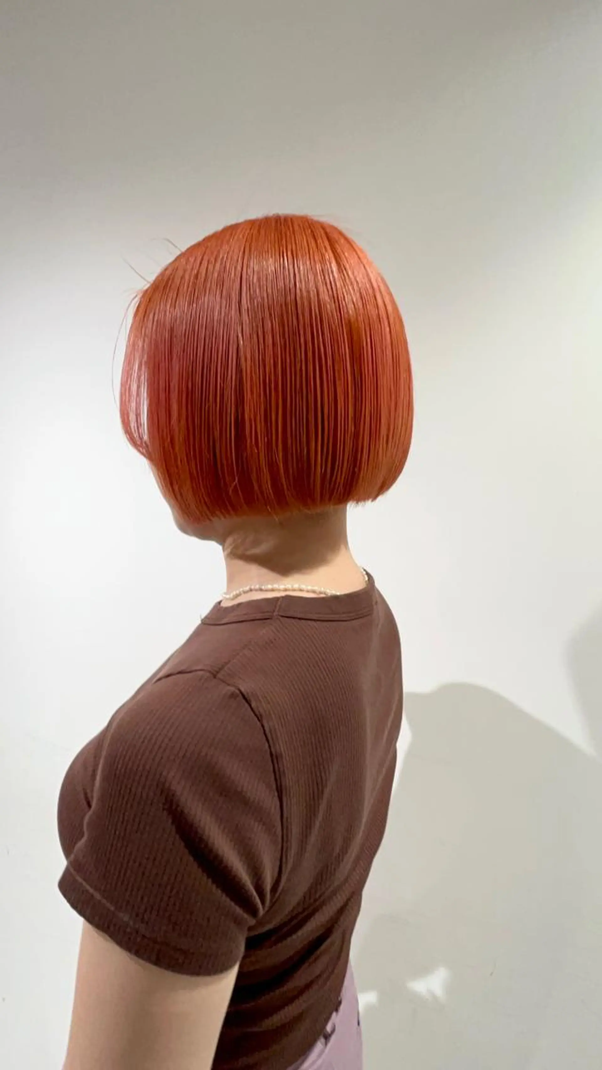 ショート カラー ショートボブ オレンジ ボブ ショートヘア カット ヘアカラー トリートメント GO TODAY  SHAIRE  SALON   渋谷モディ所属・スキバサミを使わない カット🌼唯🌼のヘアスタイル