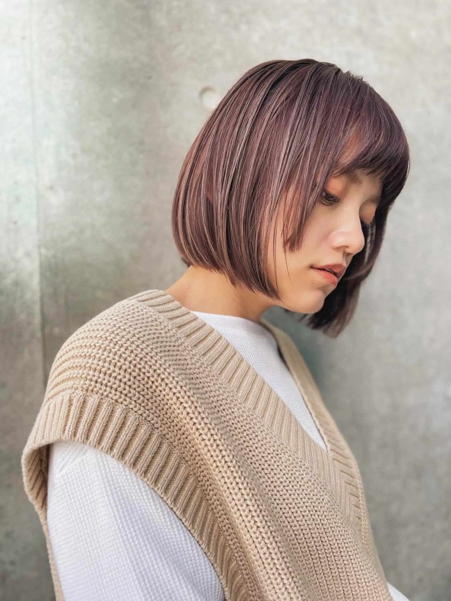 ショート カラー ラベンダーカラー ボブ 【雰囲気ﾍｱ☺︎】 岩井隼人のヘアスタイル