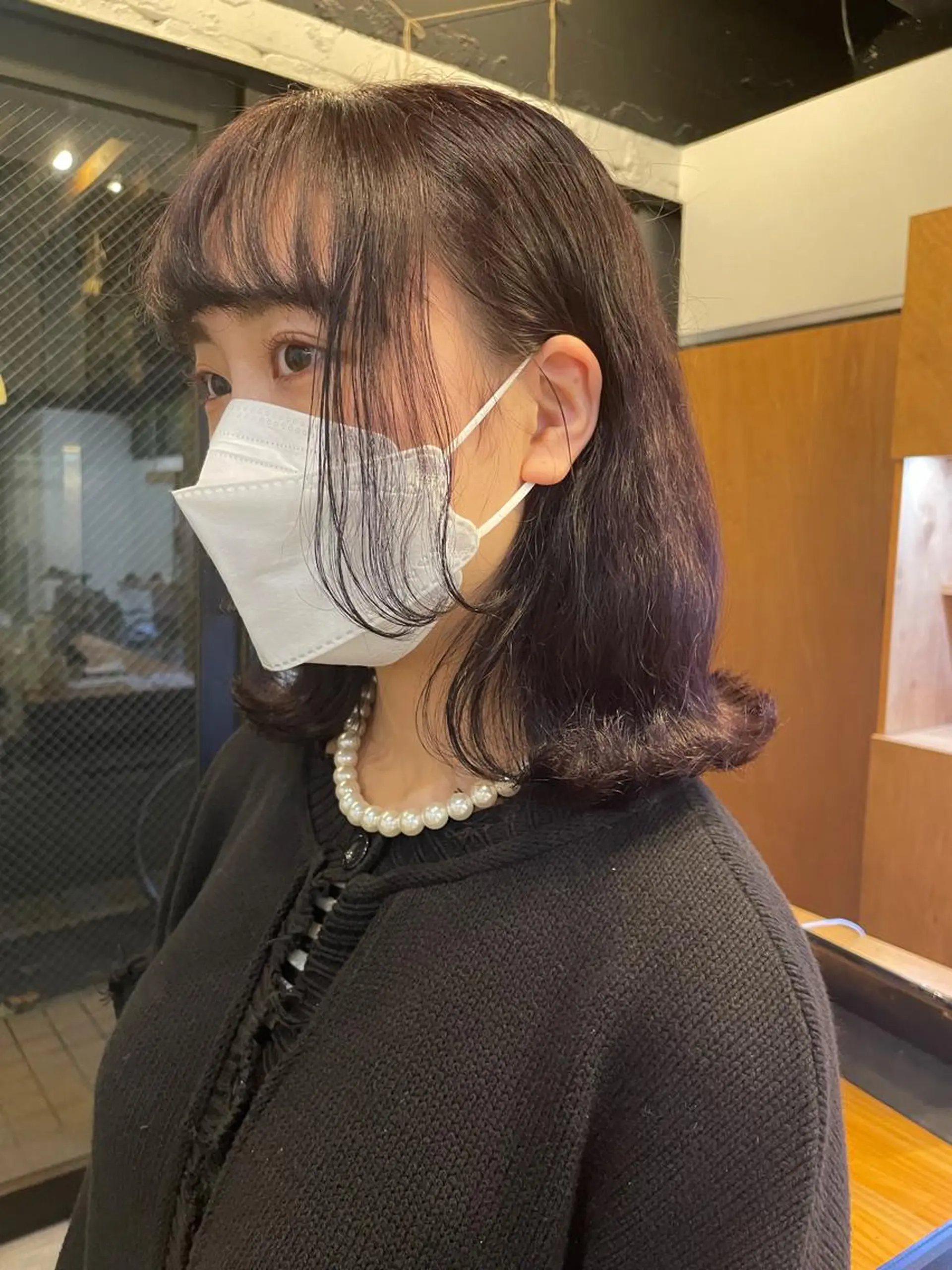 ミディアム カラー ヘアアレンジ カット ヘアカラー トリートメント satsuki itoのヘアスタイル