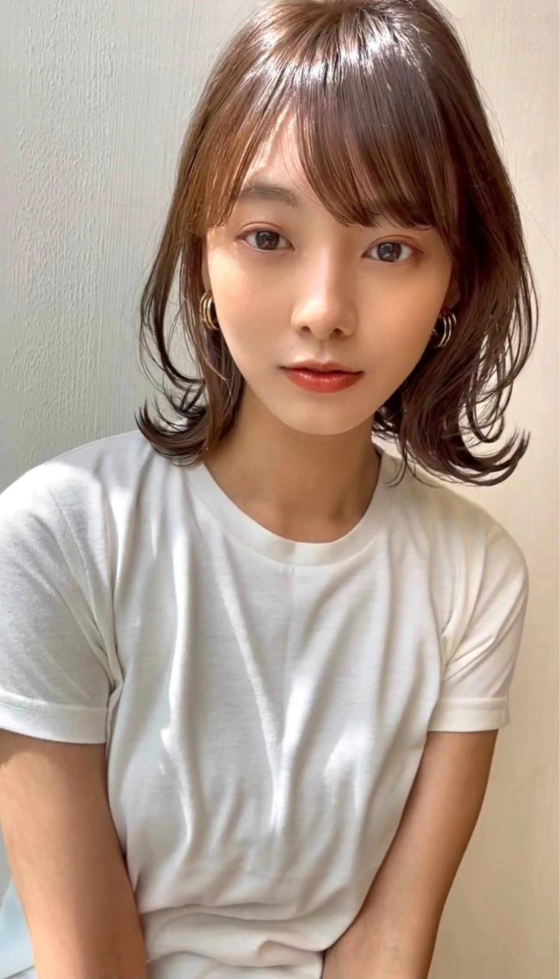ミディアム カット ヘアカラー トリートメント 錦糸町カットの匠 AKIRA店長のヘアスタイル