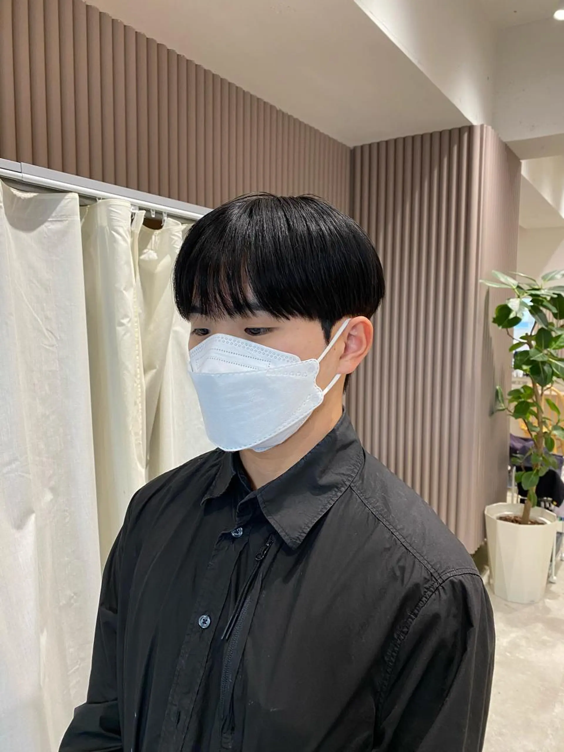 ショート パーマ メンズ ダウンパーマ メンズパーマ カット パーマ トリートメント ヘッドスパ ヘアセット 韓国メンズヘア専門 RYO 表参道/原宿のヘアスタイル
