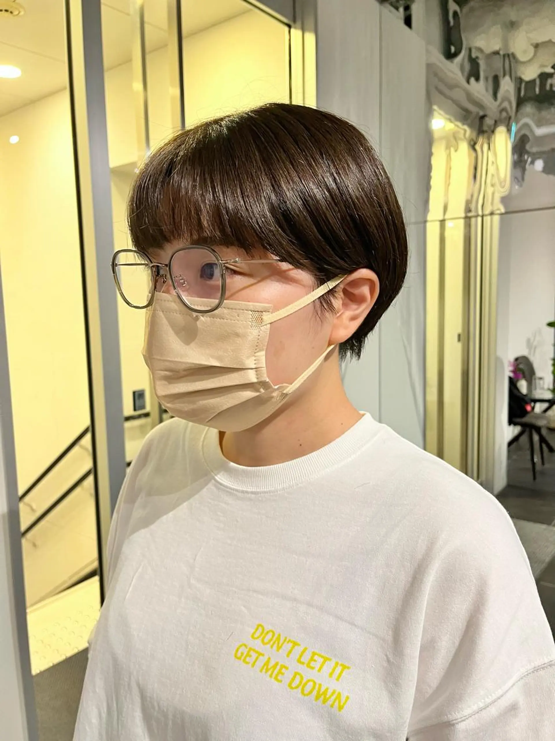 ショート カラー ショートボブ ハンサムショート ブリーチ ケアブリーチ 透明感カラー カット ヘアカラー ショート/パーマ/ カラー/FUKOのヘアスタイル