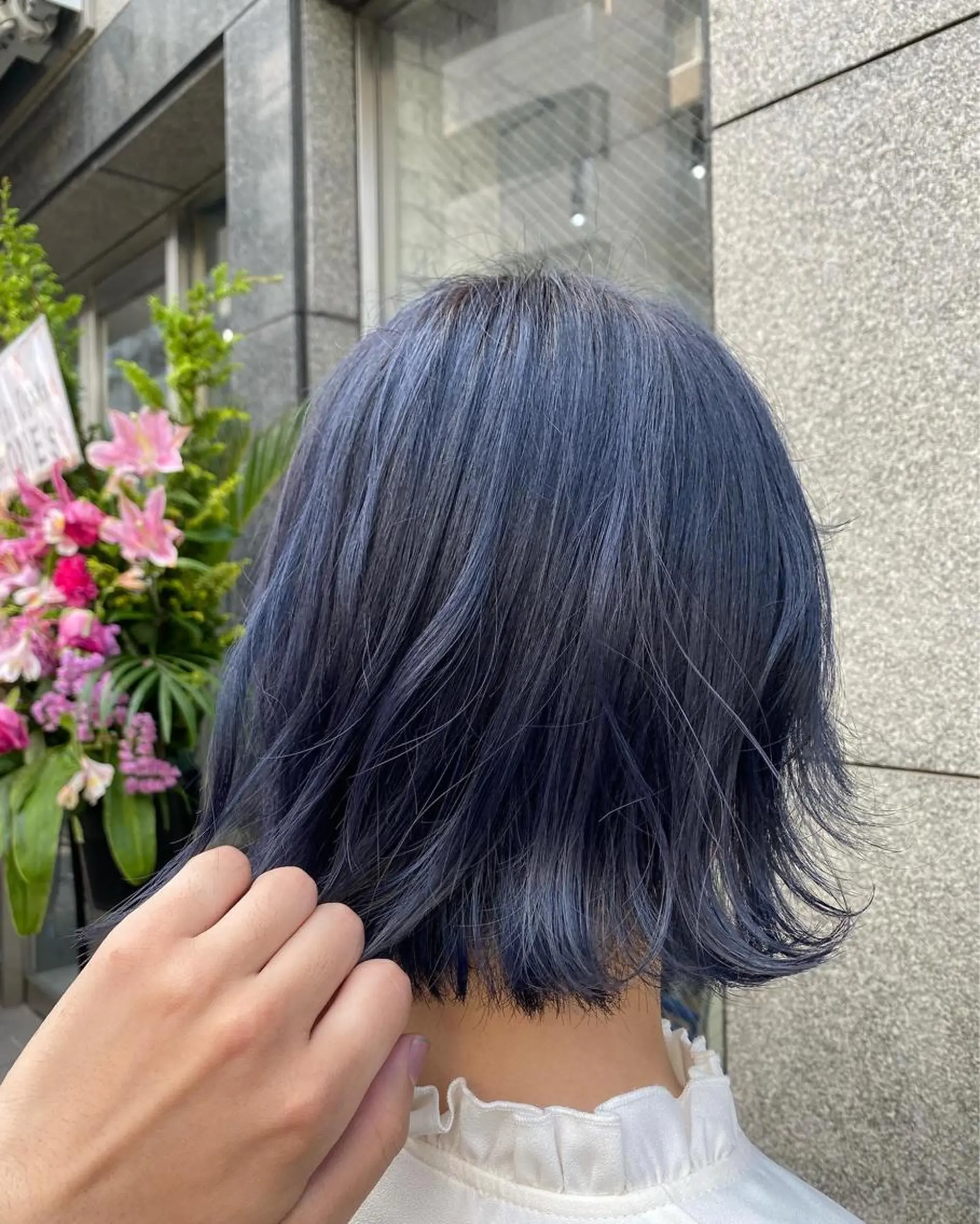 ミディアム カラー ヘアアレンジ Bob＆ハイトーン 専門家CHIHIROのヘアスタイル