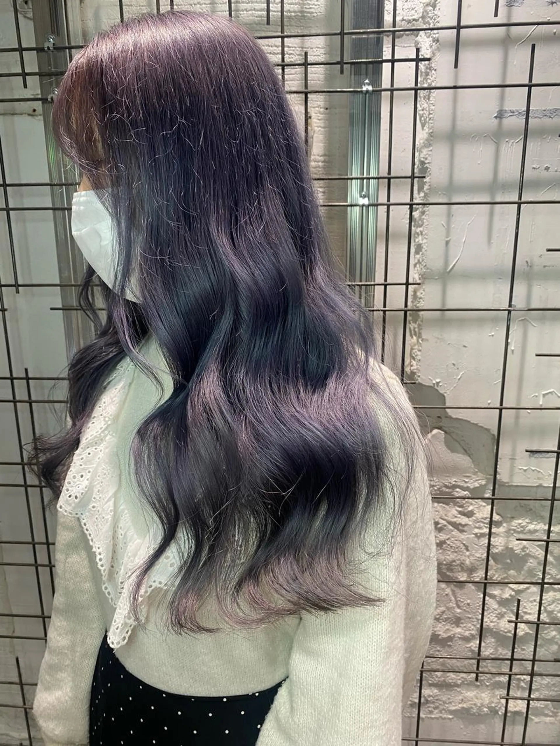 カラー ラベンダーカラー ヘアカラー AYANE 韓国ヘア /レイヤーカットのヘアスタイル