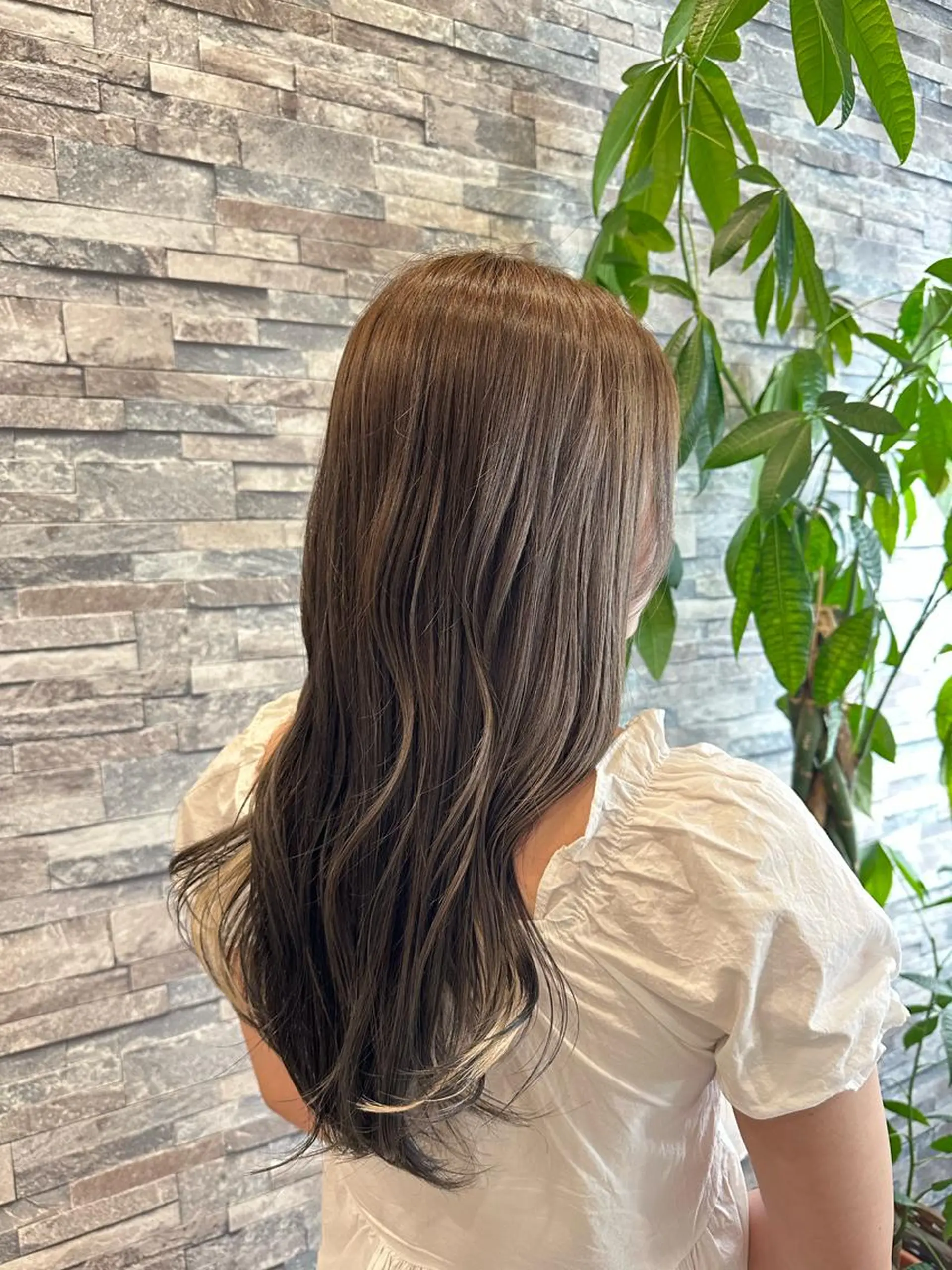 ロング カラー ベージュカラー イヤリングカラー 🫧アレンジ･韓国 パーマmaica🫧のヘアスタイル