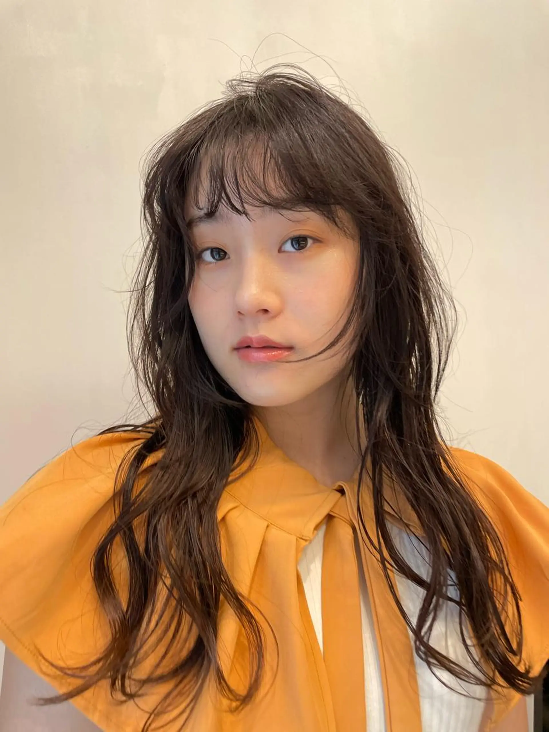 セミロング カラー ボブパーマ ♡ヨシカワハナコのヘアスタイル
