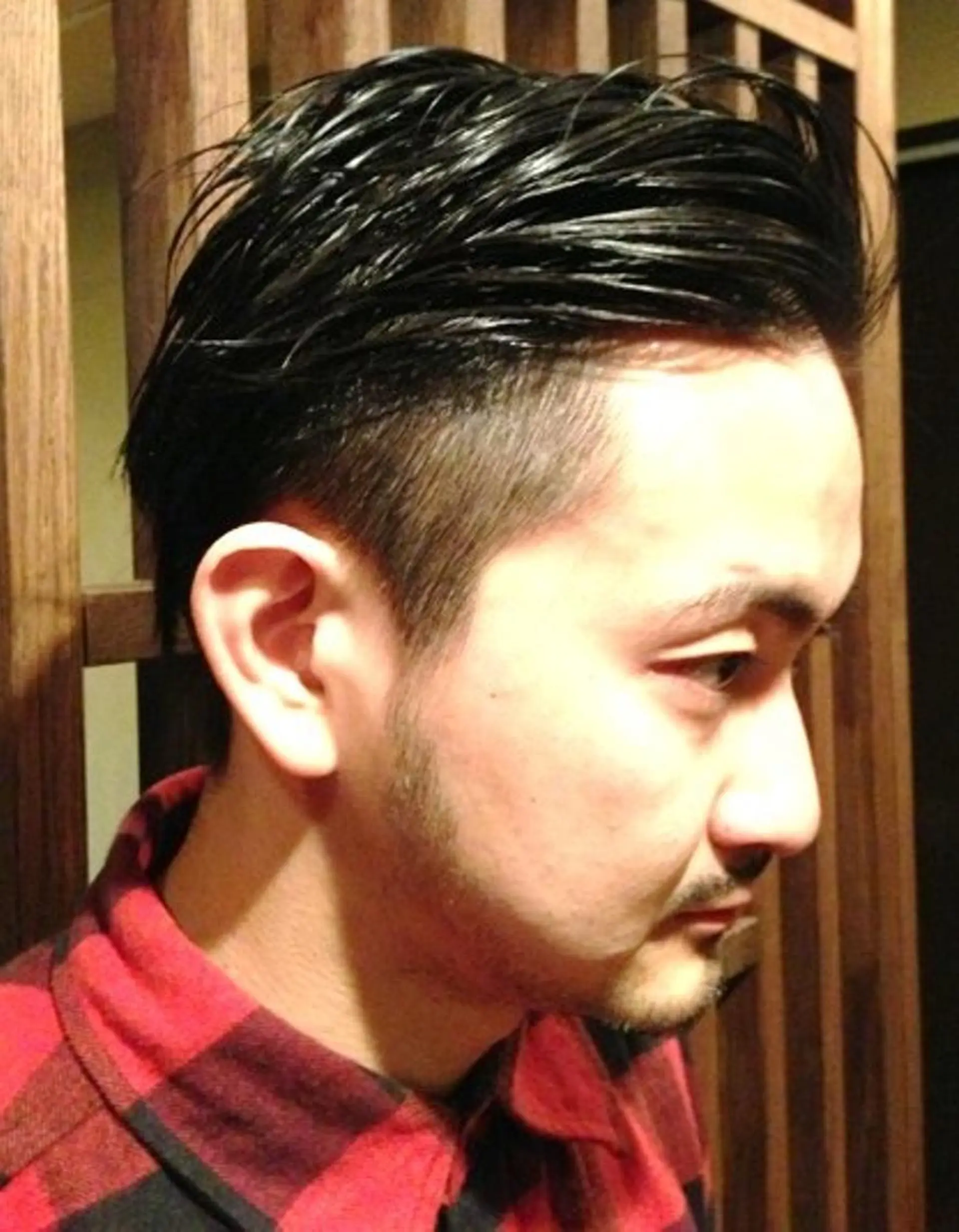 メンズ カット ヘッドスパ パピヨン ロゼのヘアスタイル