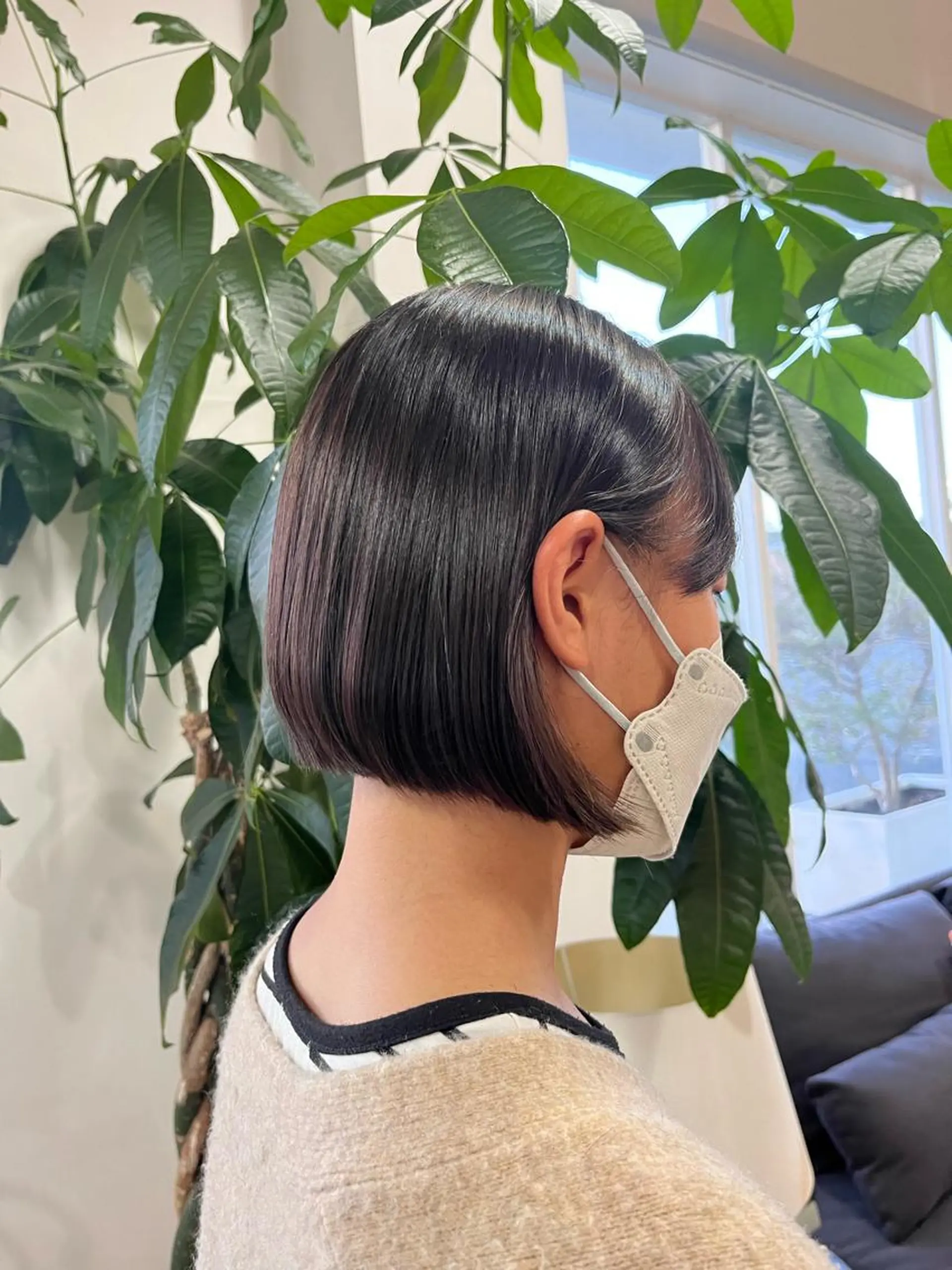 ショート ボブ 艶髪 富永　美玖のヘアスタイル
