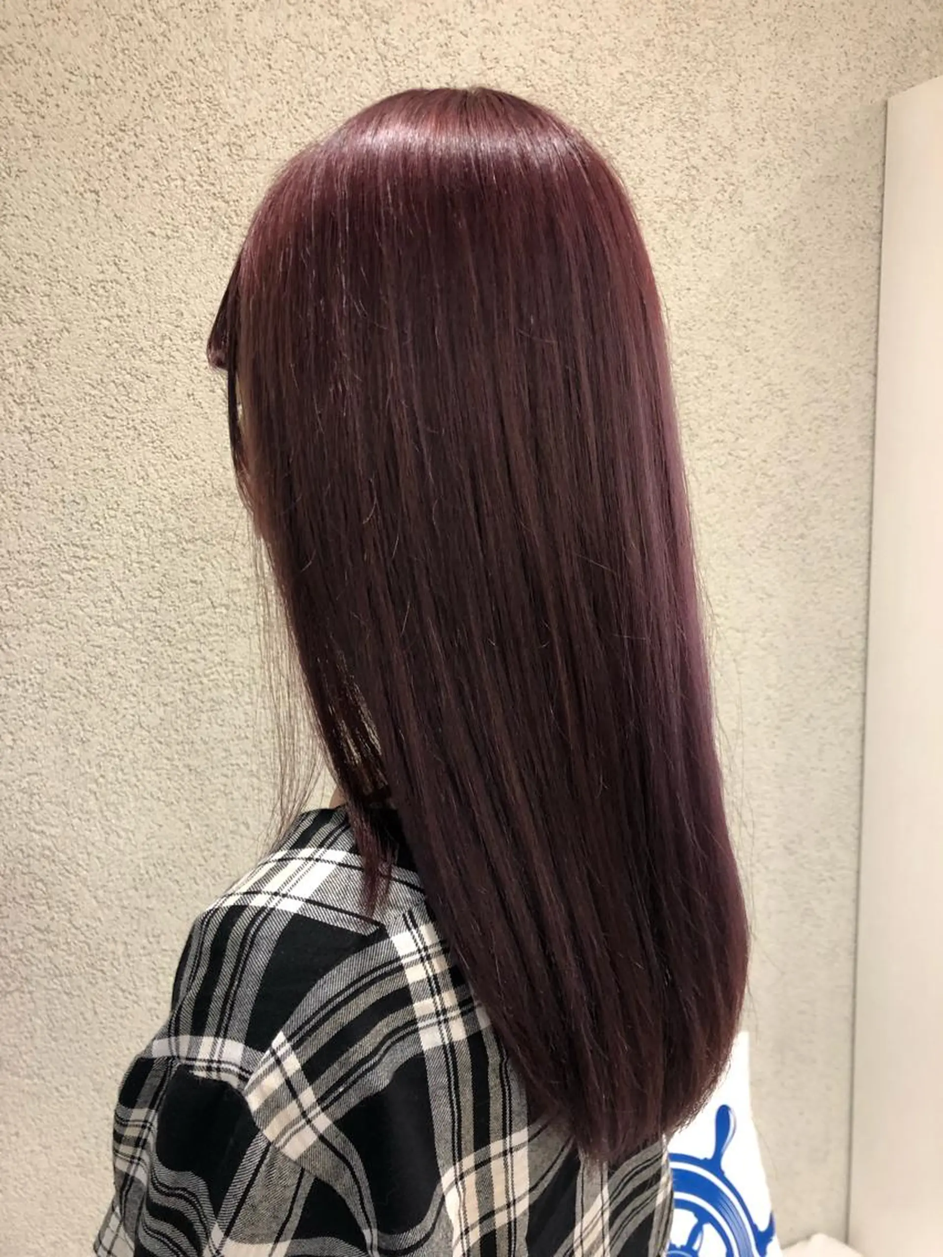 ロング カラー バイオレットカラー ヘアカラー トリートメント 阿部 美咲のヘアスタイル