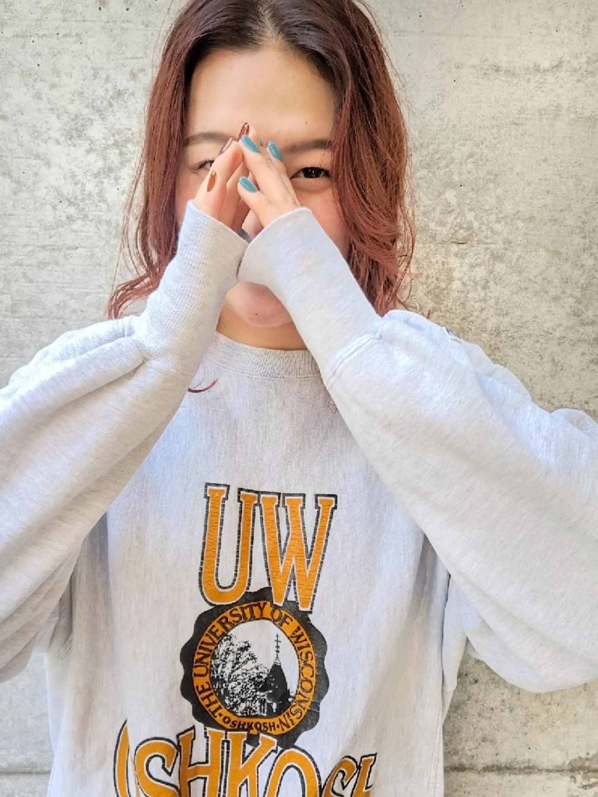 ミディアム カラー ヘアアレンジ カット ヘアカラー トリートメント 南堀江 möwen ( メーヴェ )所属・mowen RUIのヘアスタイル