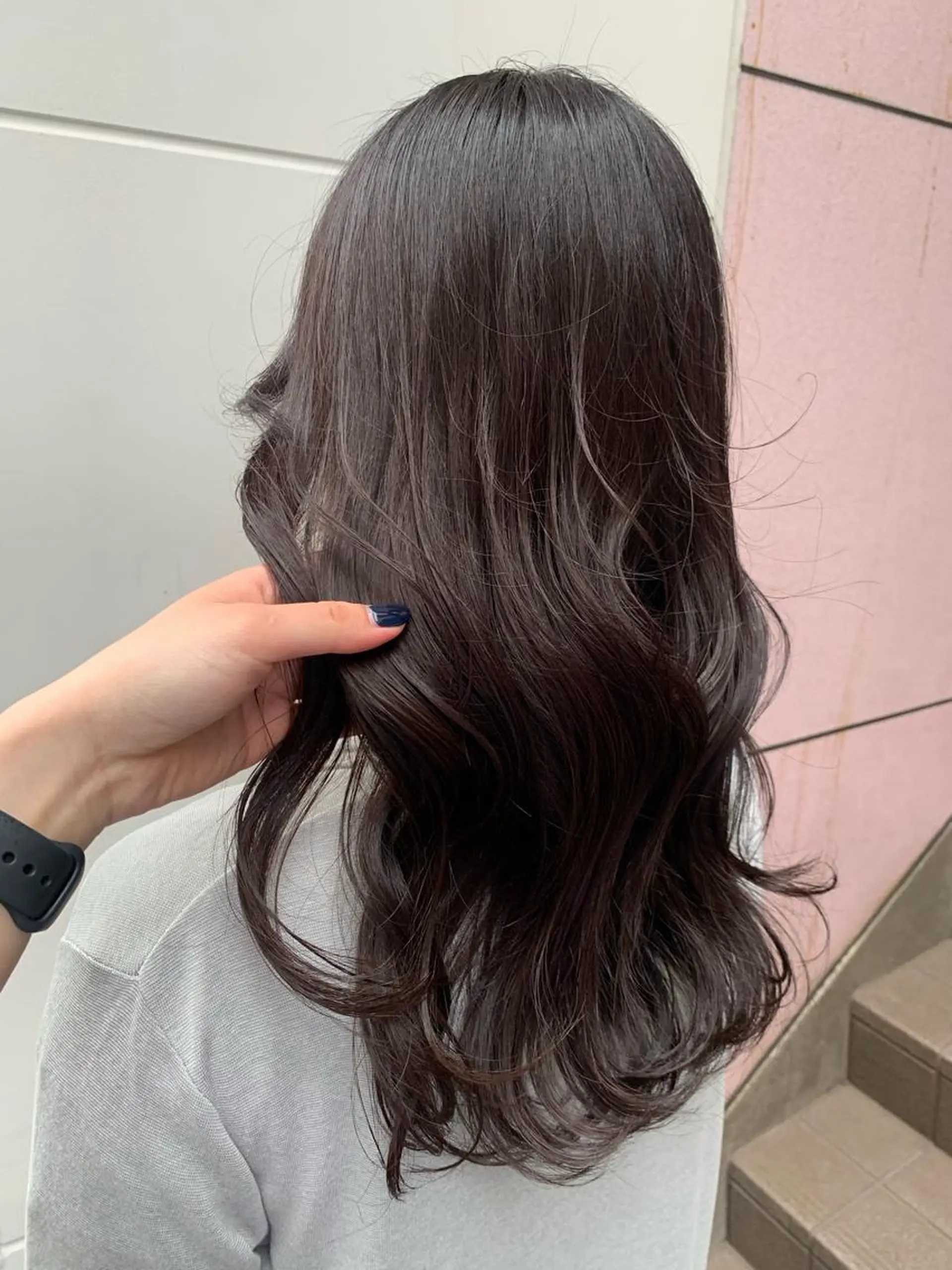 ロング ヘアカラー トリートメント soëll所属・🤍そぶえ　ゆうな/ 暖色カラー/縮毛矯正のヘアスタイル