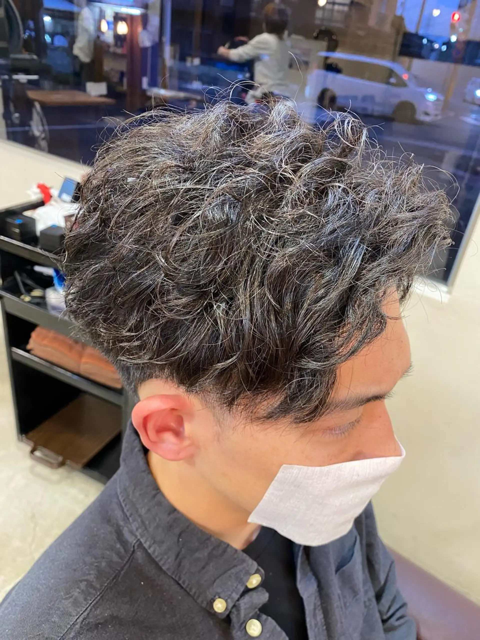 ショート パーマ ヘアアレンジ スパイラルパーマ SALOWIN京都河原町Suite店所属・外国人風レイヤー/ ハイトーンSHUのヘアスタイル