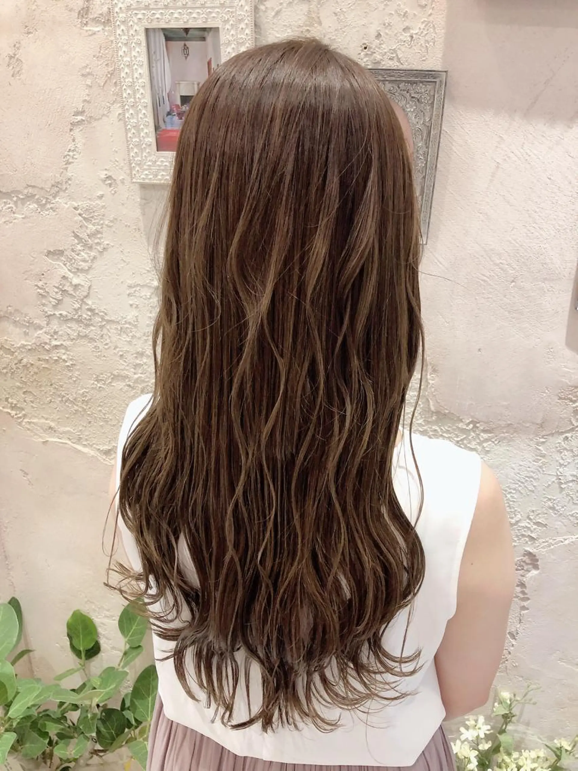 ロング アッシュ カット ヘアカラー トリートメント 代表山口ひな 髪質改善のプロのヘアスタイル