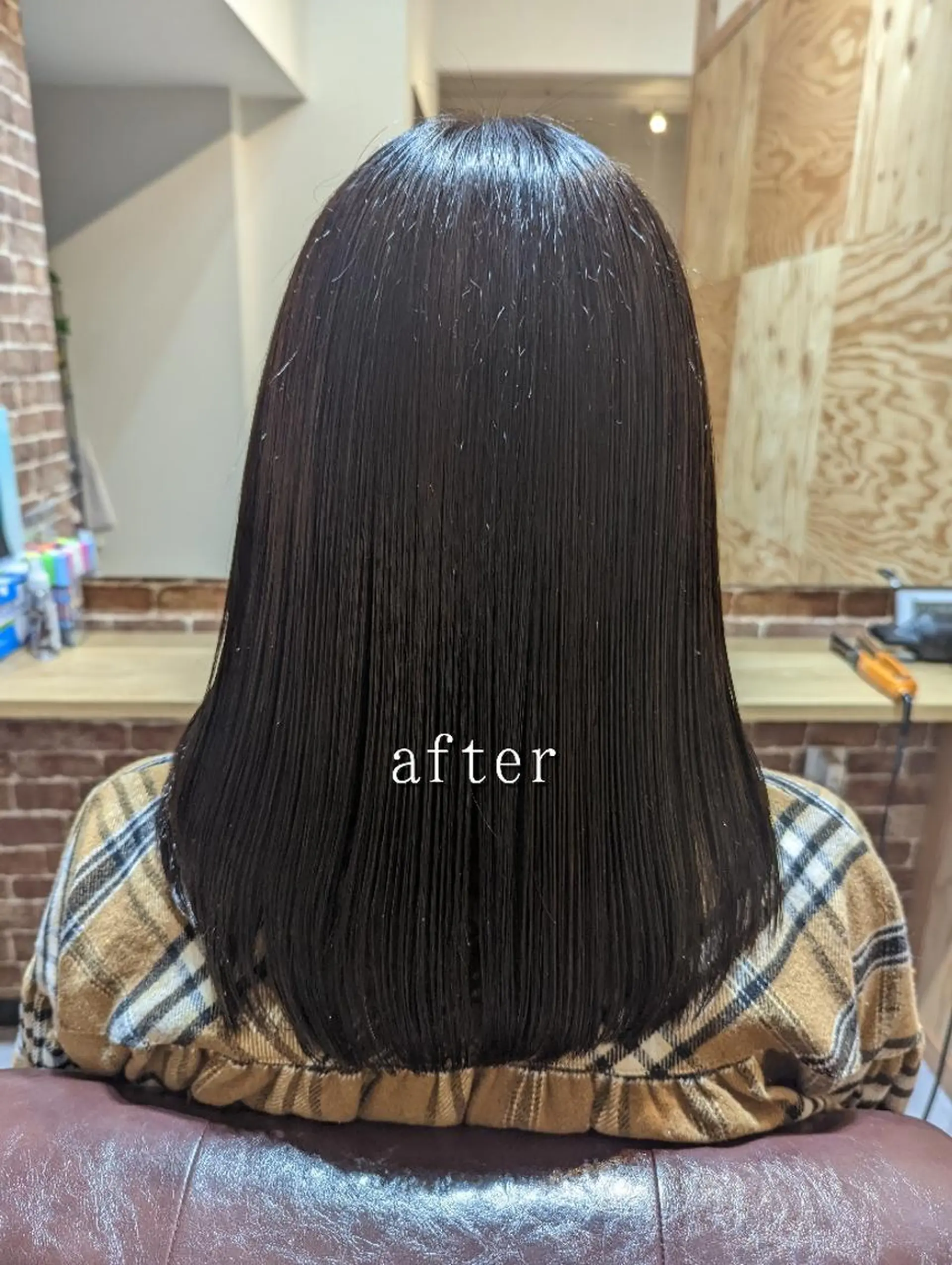 セミロング カット ヘアカラー 縮毛矯正 トリートメント Share salon JAM所属・美髪矯正 キョウスケのヘアスタイル